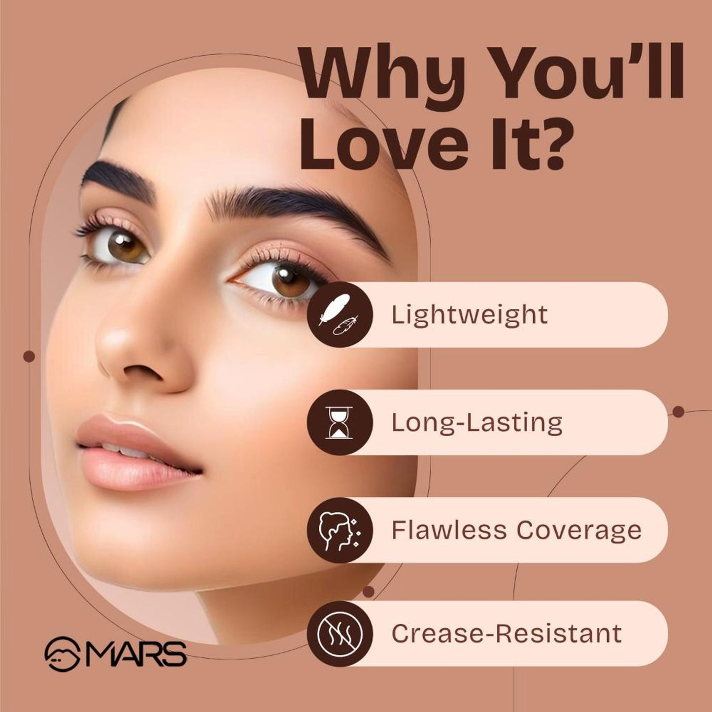 MARS SPF 50 PA++++ Cancel Concealer - 08 Espresso Elegance