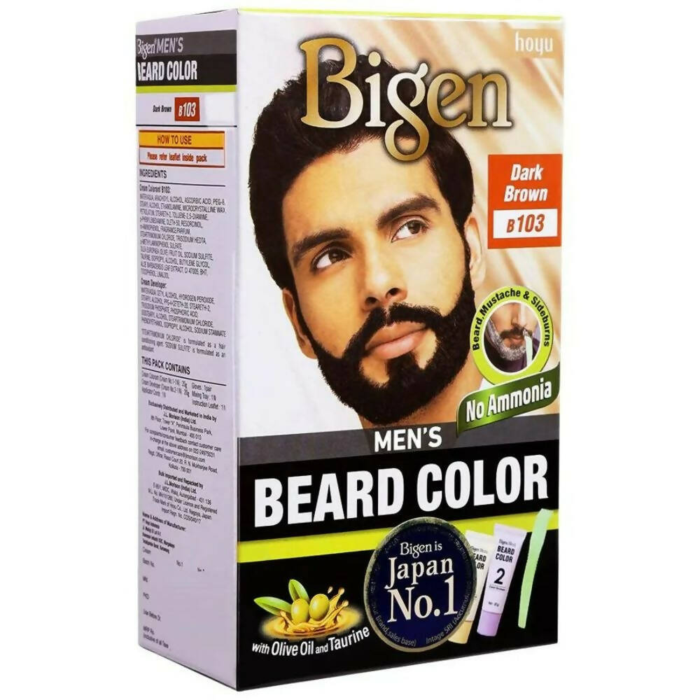 Bigen Men Beard Colour Dark Brown B 103 - Indyancart