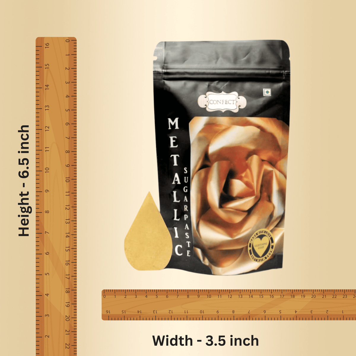 Confect Glistening Gold | Edible Sugar Paste