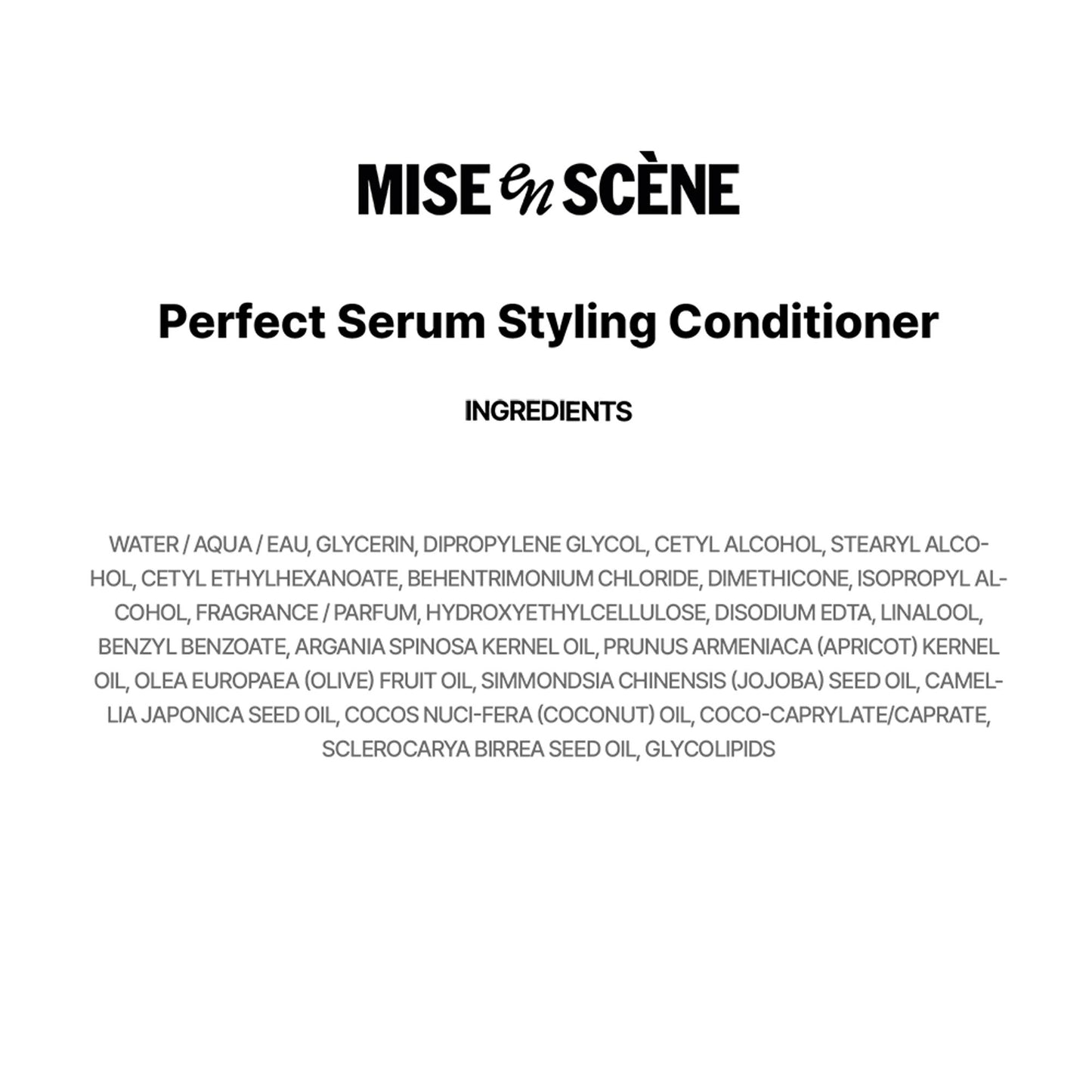 mise en scene Perfect Serum Styling Conditioner