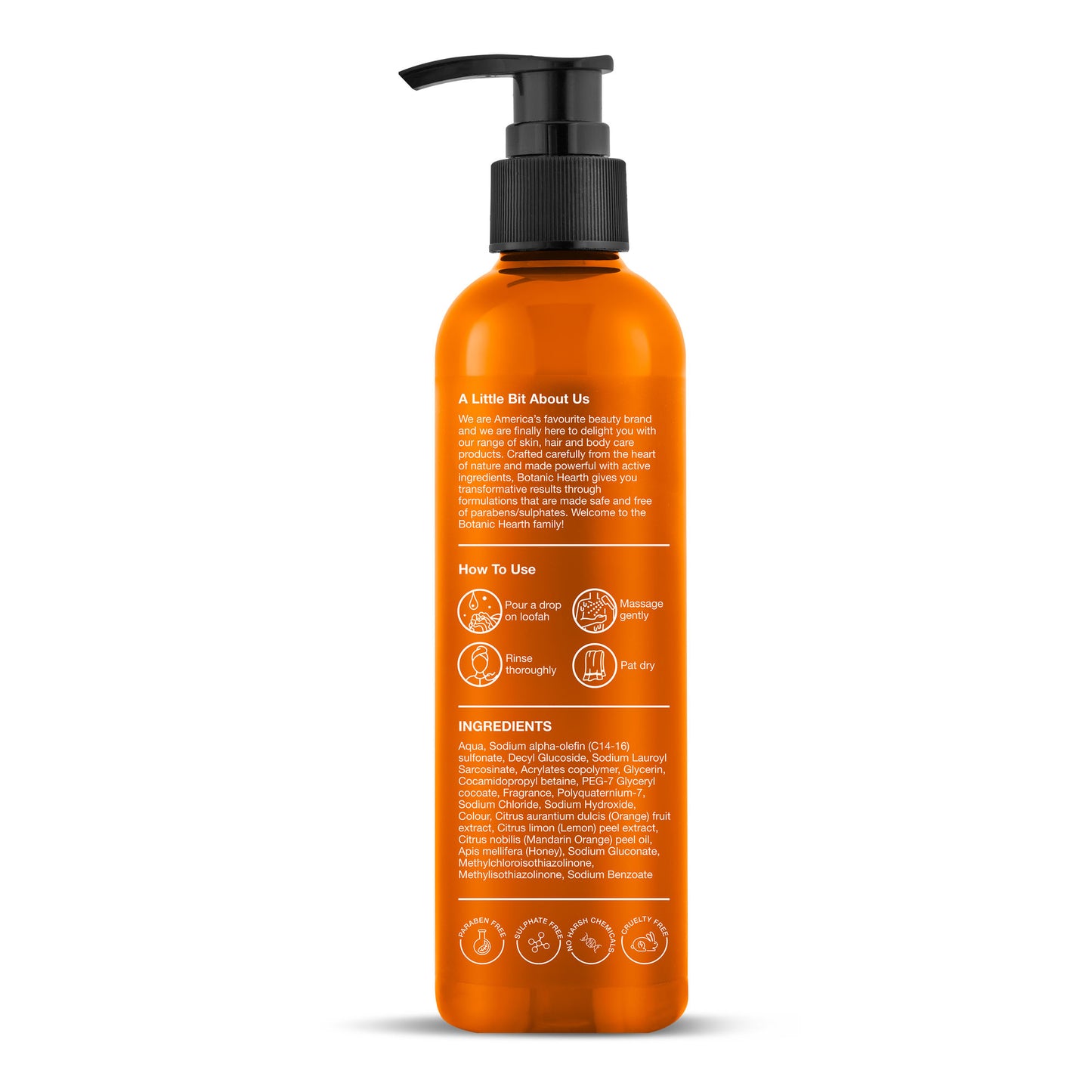Botanic Hearth Mandarin Orange & Honey Body Wash