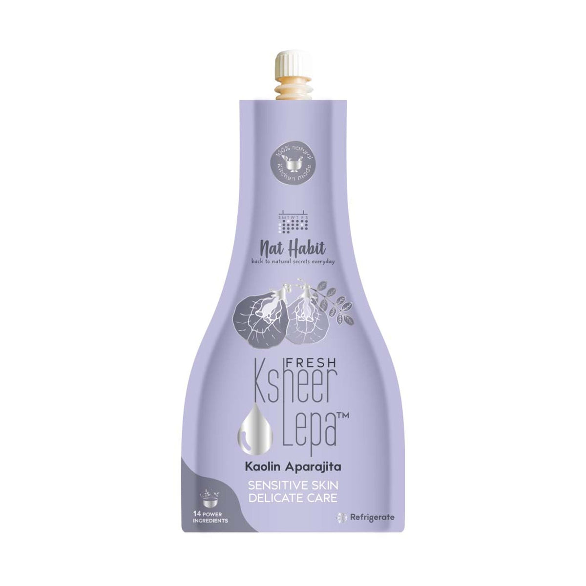 Nat Habit Kaolin Aparajita Ksheer Lepa, Face Mask for Sensitive Skin Delicate Care, Ayurvedic Pack
