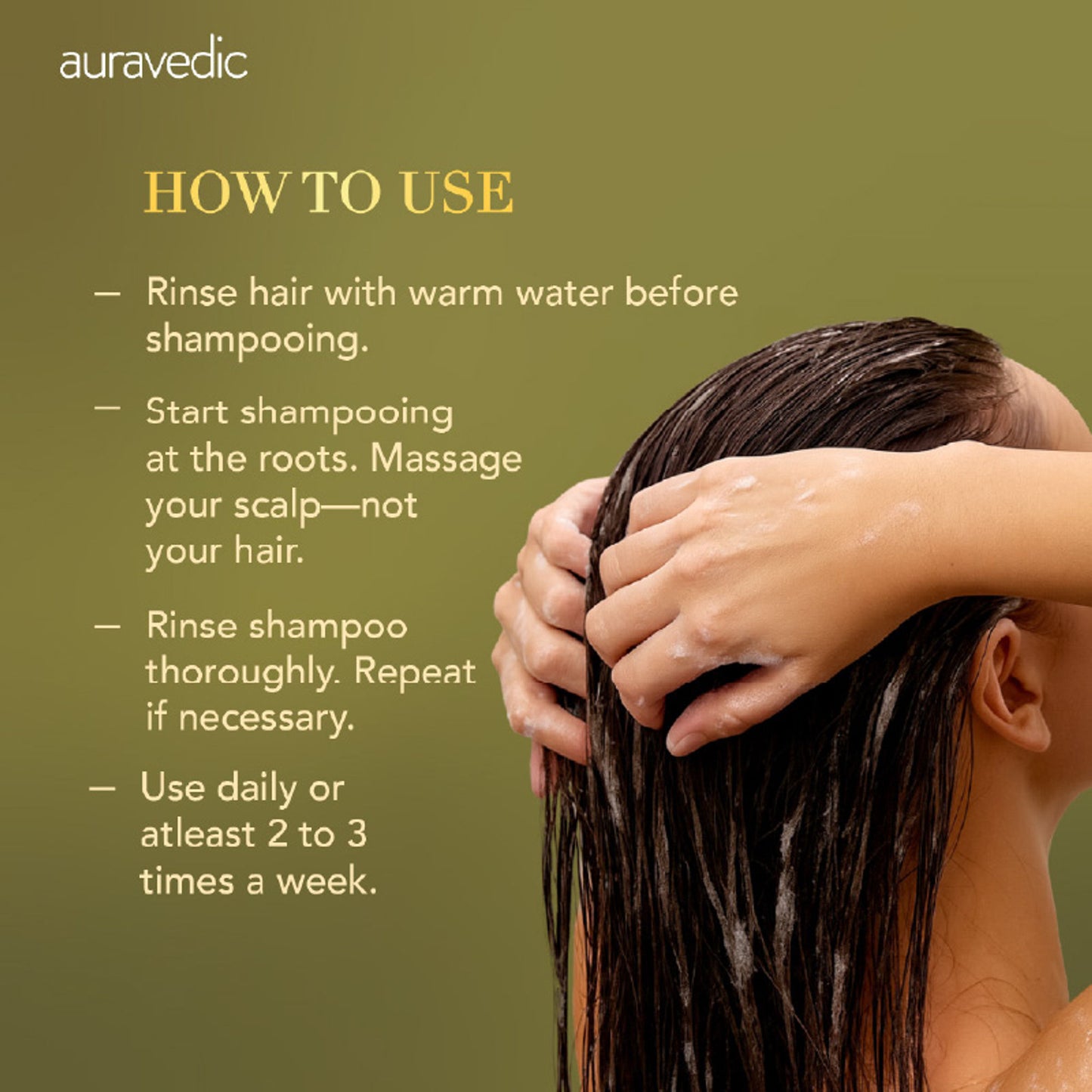 Auravedic Rosemary Shampoo For Hair Growth Anti Hair fall control shampoo