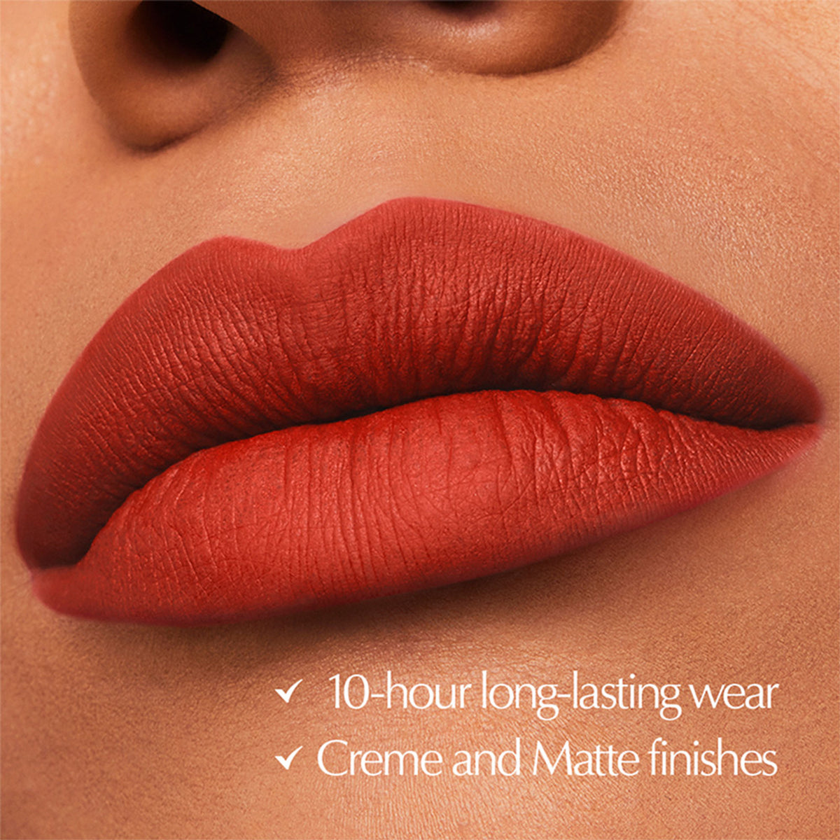 Estee Lauder Pure Color Matte Lipstick in Emerald shade, showcasing the sleek lipstick tube and vibrant green color.