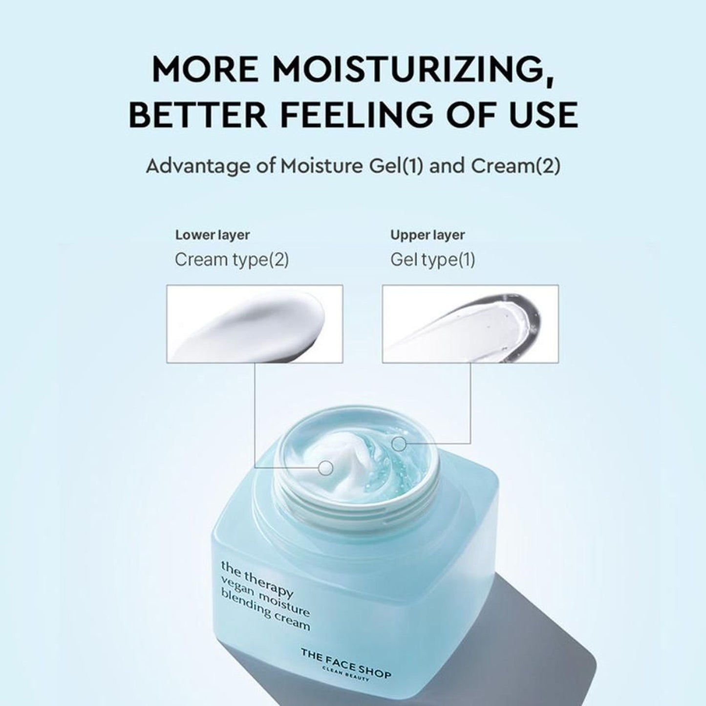 The Face Shop The Therapy Vegan Moisture Blending Cream With Niacinamide, Gives 48Hr Hydration