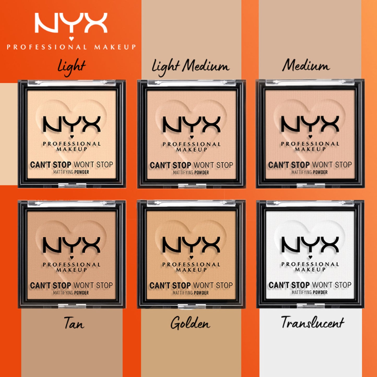 NYX Professional Makeup Can't Stop Won't Stop Mattifying Powder - Tan - Light Medium