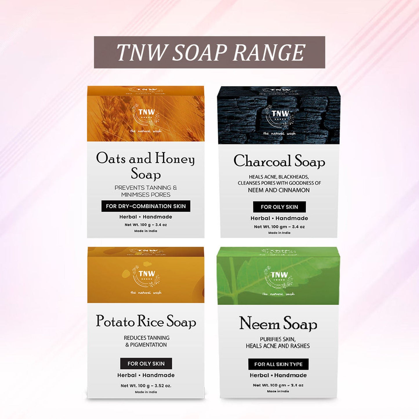 TNW The Natural Wash Handmade Potato Rice Bathing Soap For Oily SkinReduces Tanning & Pigmentation