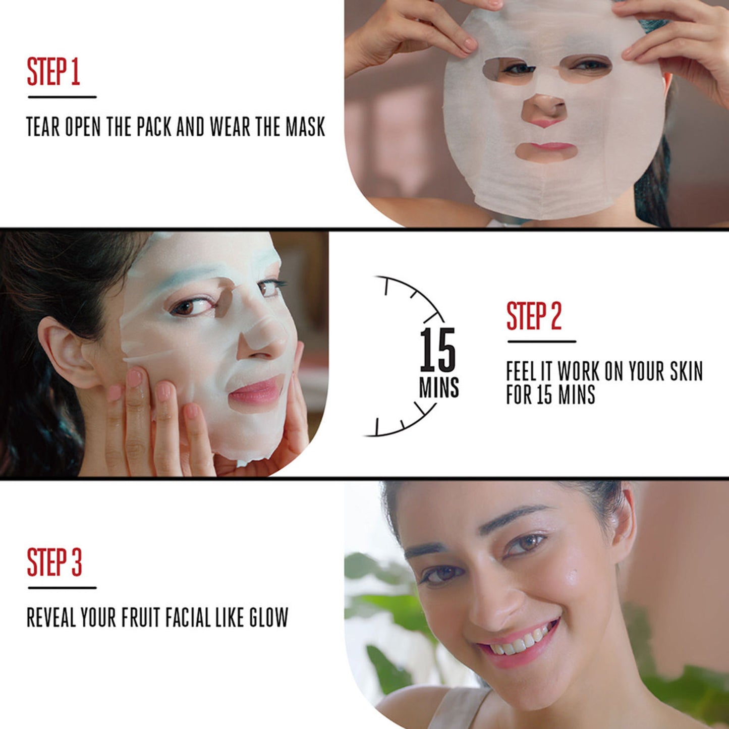 Lakme Blush & Glow Sheet Mask - Strawberry