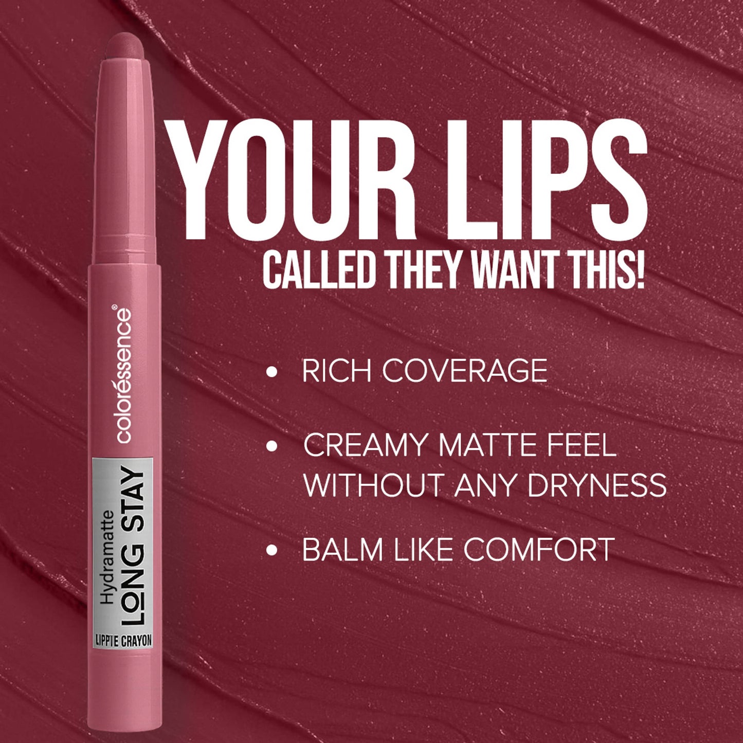 Coloressence Hydra Matte Lip Crayon - Bold Classics Trio