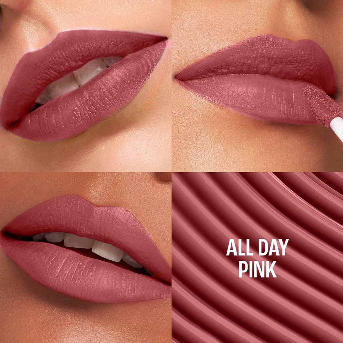 Lakme 9To5 Hya Matte Liquid Lipstick - All Day Pink