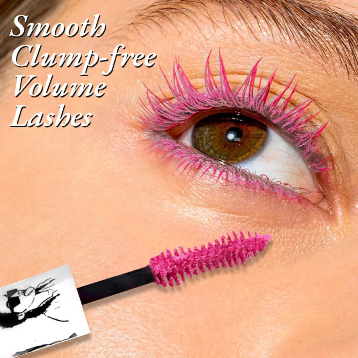 Elitty Eye Gotta Feeling Pop Lush Lashes Mascara in black with a sleek tube, showcasing the product's packaging and brush applicator.