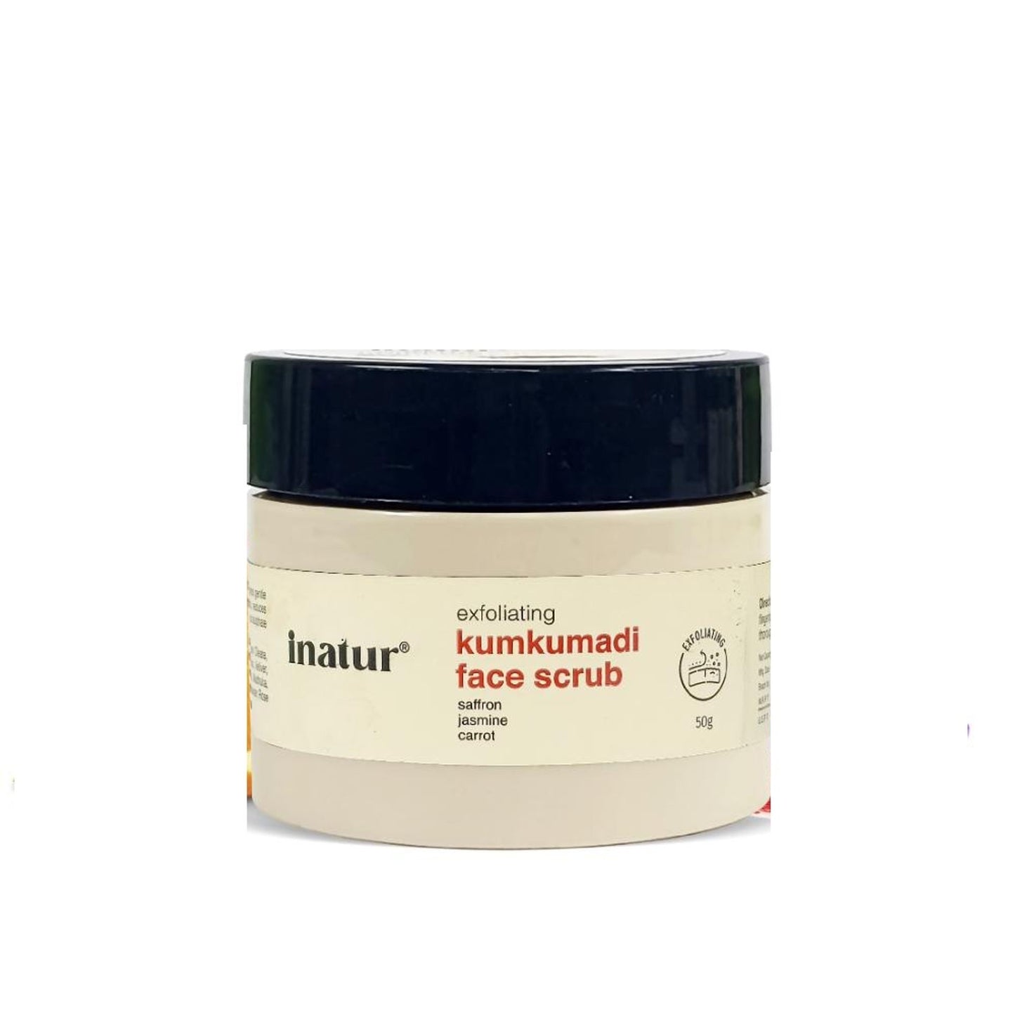 inatur Kumkumadi Face Scrub, Ayurvedic Exfoliator, Brightens Skin, Evens Tone, for Men & Women