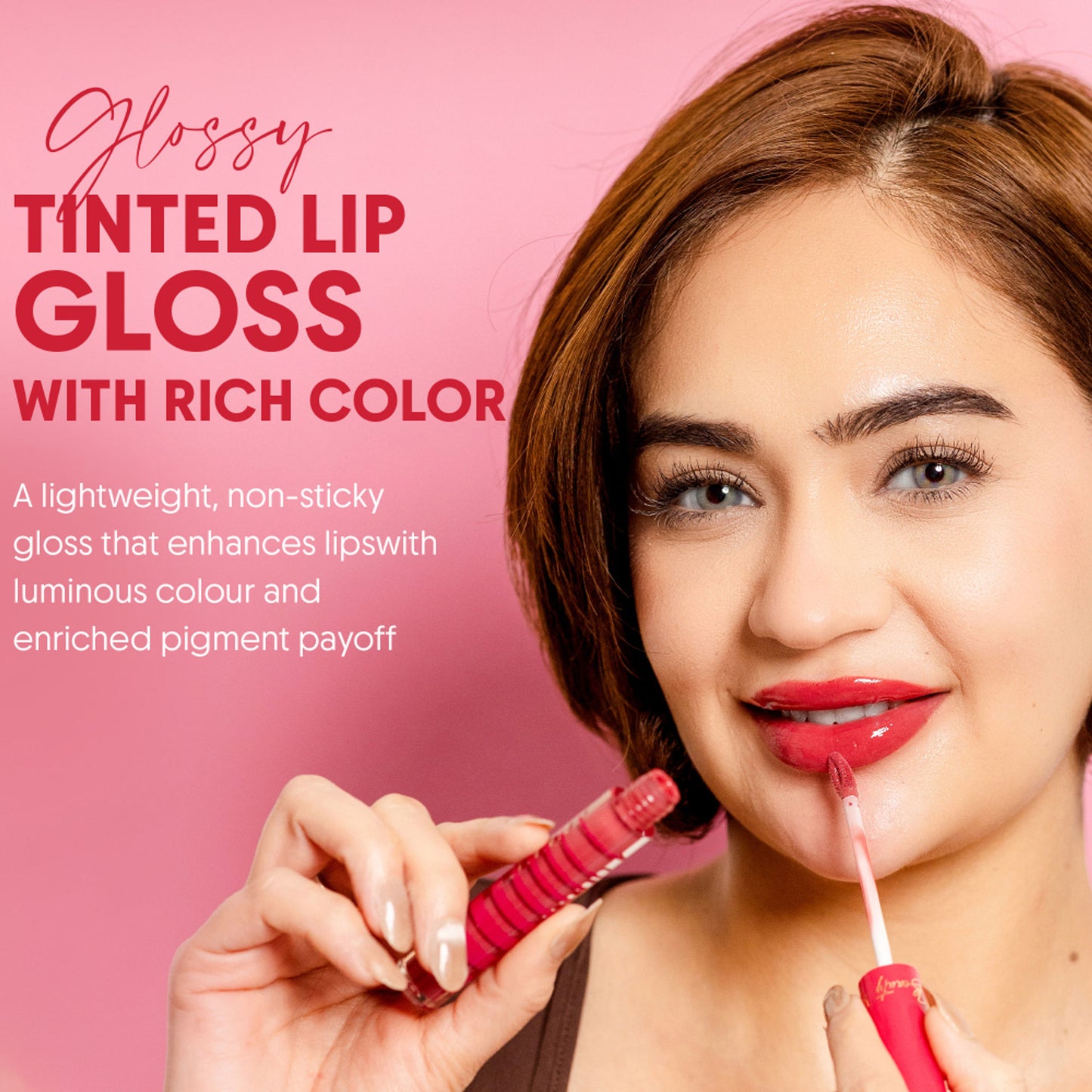 Parul Garg Beauty High Shine Nourishing Tinted Lip Gloss with SPF 20 - Luxe - Rose