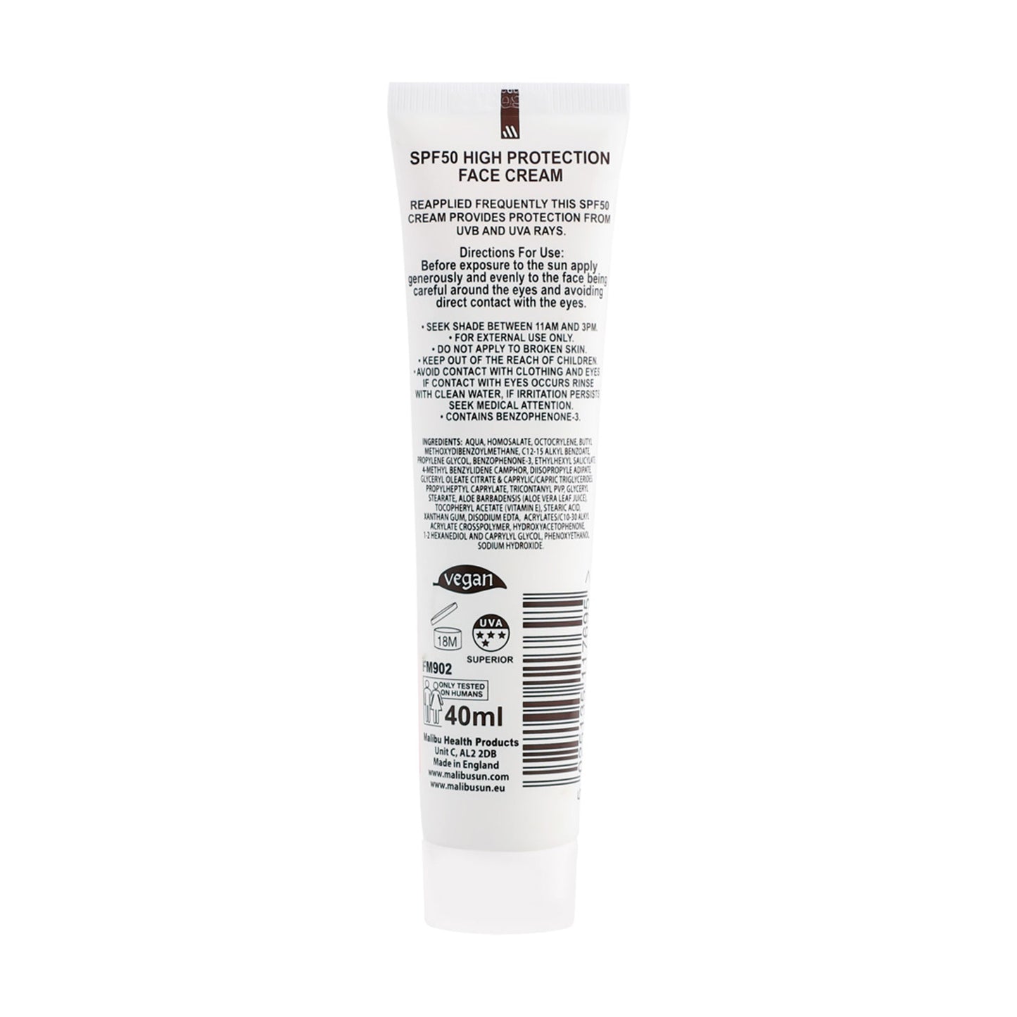 Malibu All Day Face Cream SPF 50