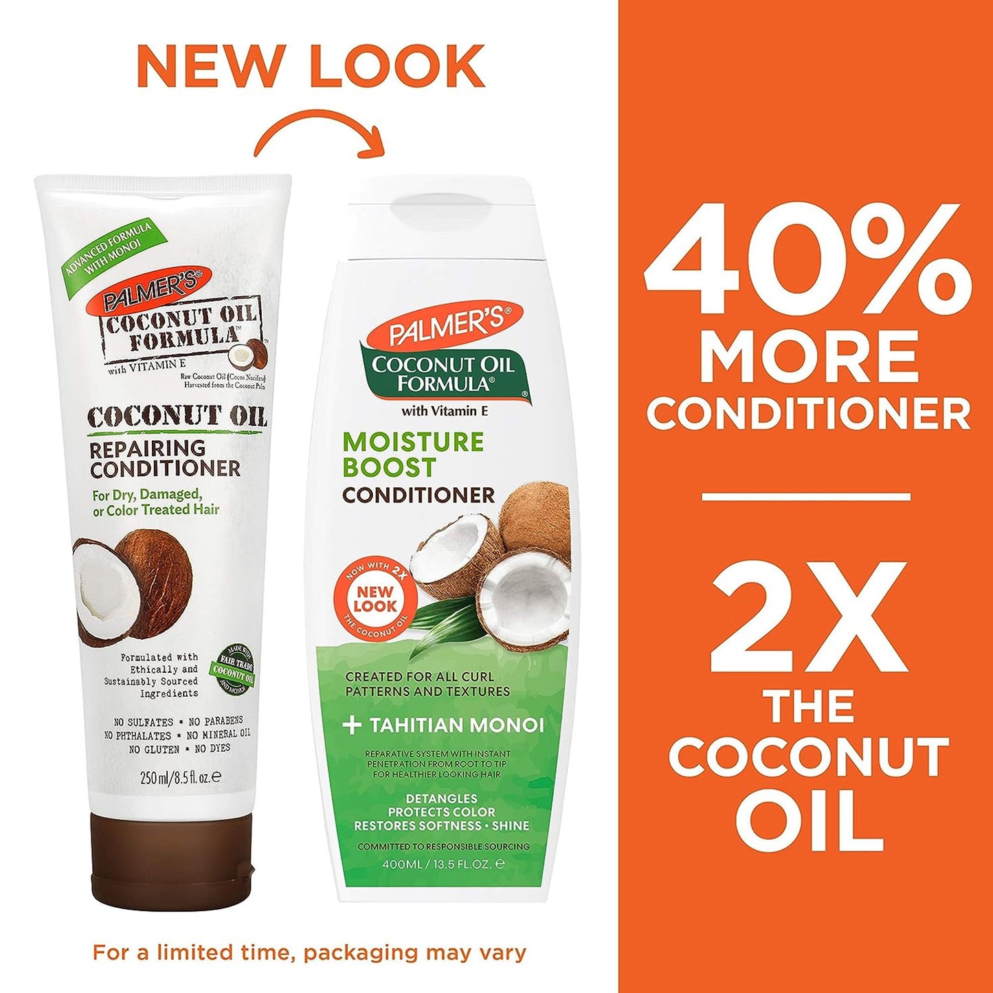 Palmer's Coconut Oil Conditioner For Moisture Boost Of Dry, Damaged & Colour Treated Hair