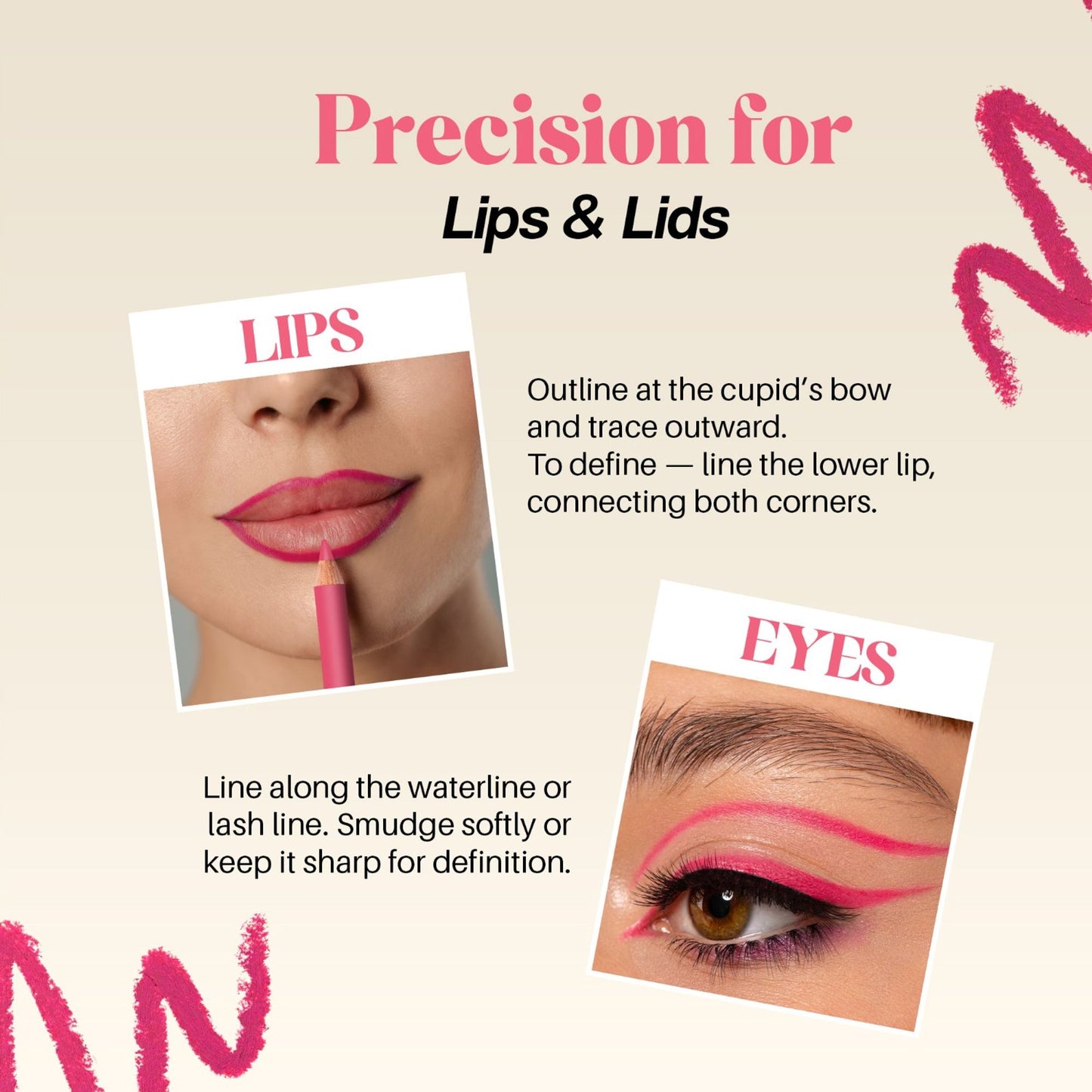 Colors Queen Vivid Matte 12 Lip & Eyeliner Pencil - C