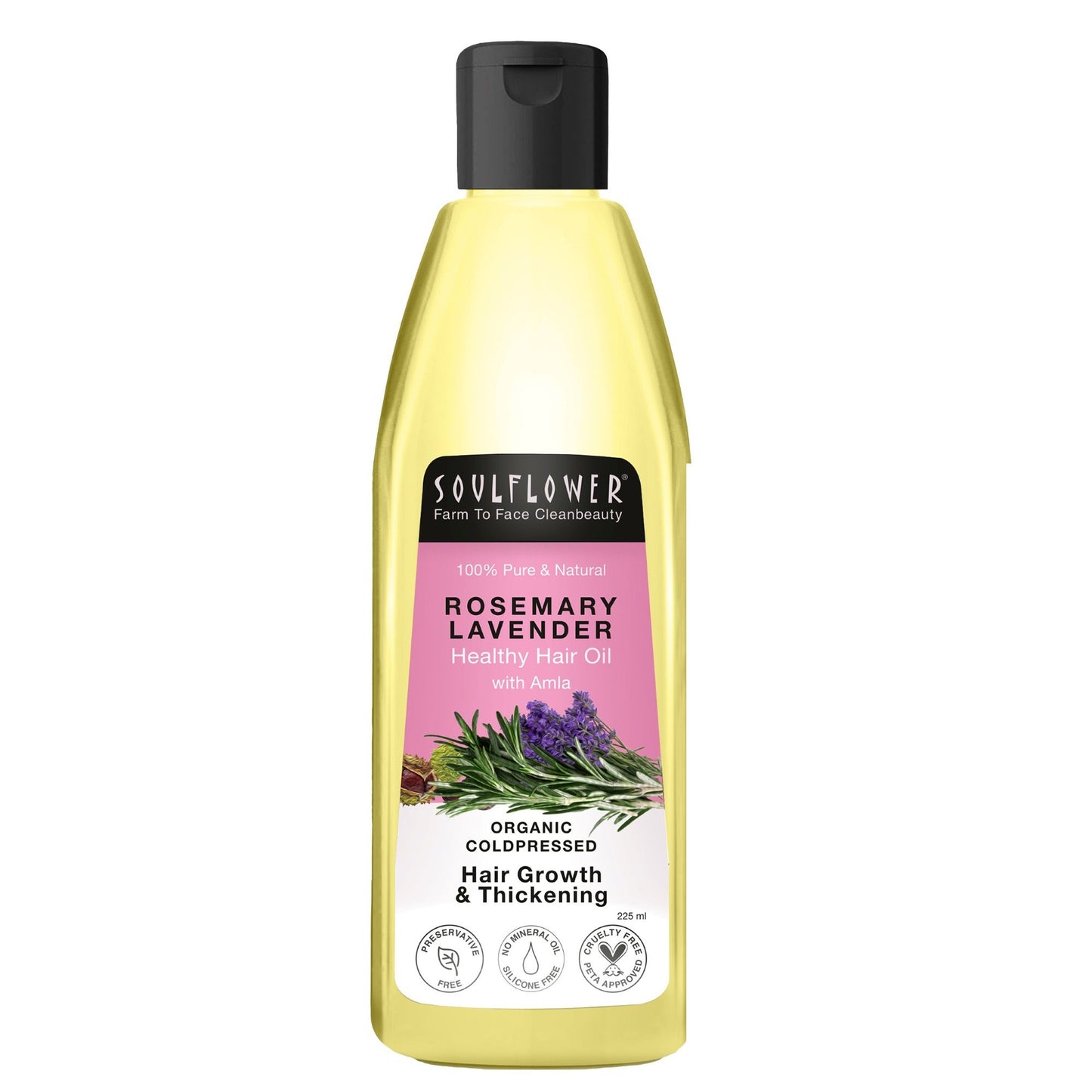 Soulflower Rosemary Lavender Healthy Hair Oil