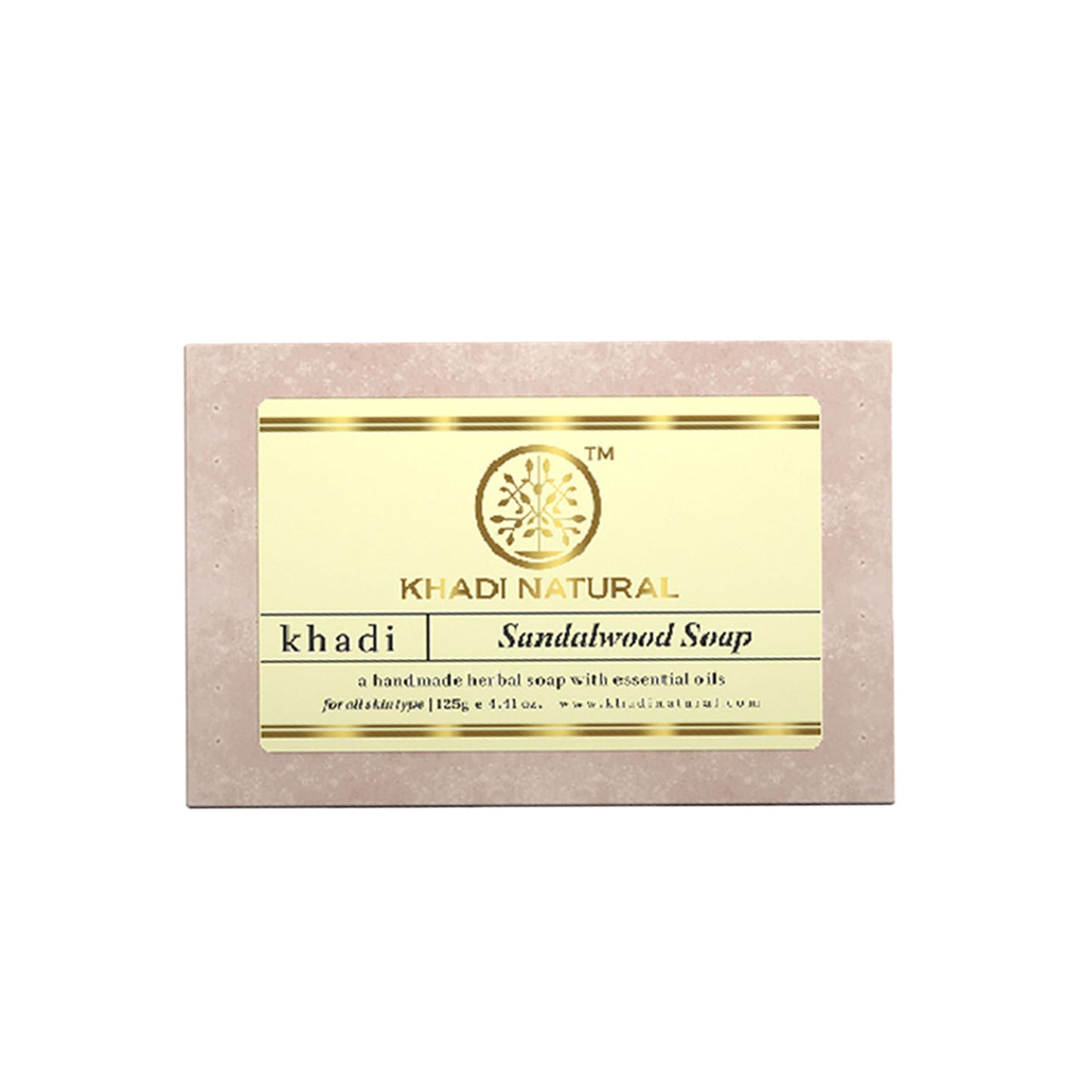 Khadi Natural Sandalwood Handmade Soap Treat Acne & Moisturize Skin