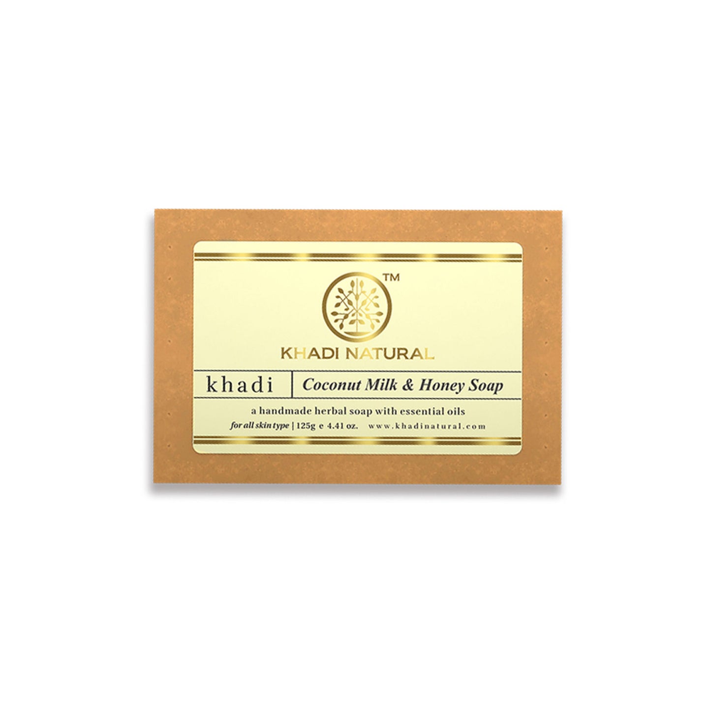 Khadi Natural Coconut Milk & Honey Handmade Soap Remove Acne & Stretch Marks