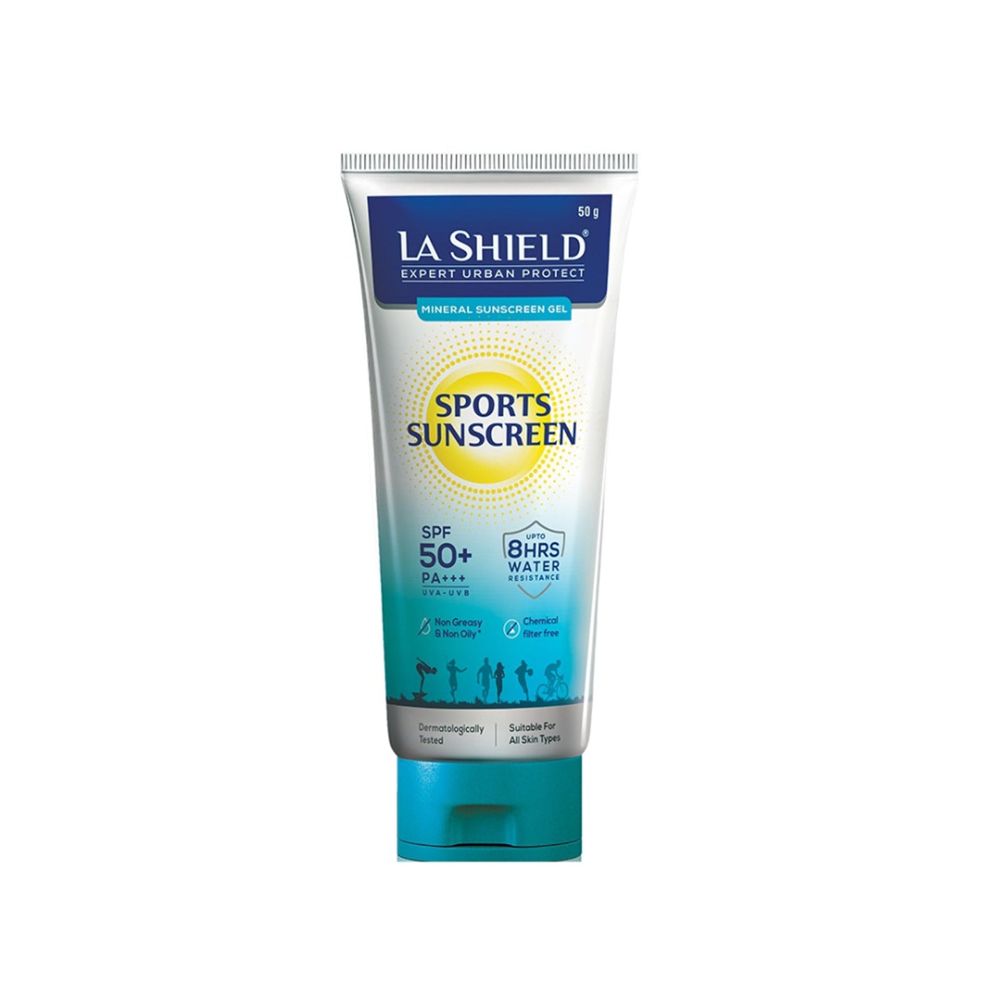 La Shield Sports Sunscreen SPF 50+ 100% Mineral 8 Hours Water resistant Sweatproof