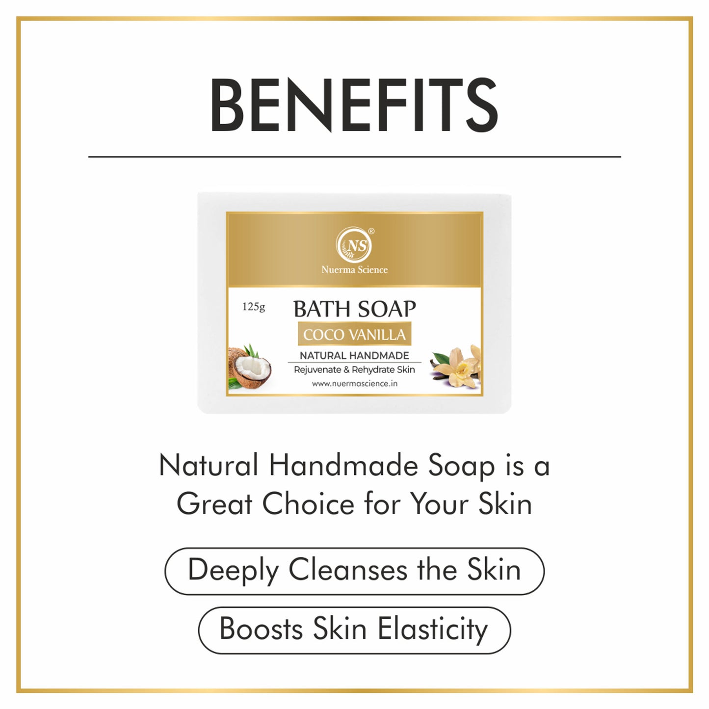 Nuerma Science Natural Vanilla Handmade Soap