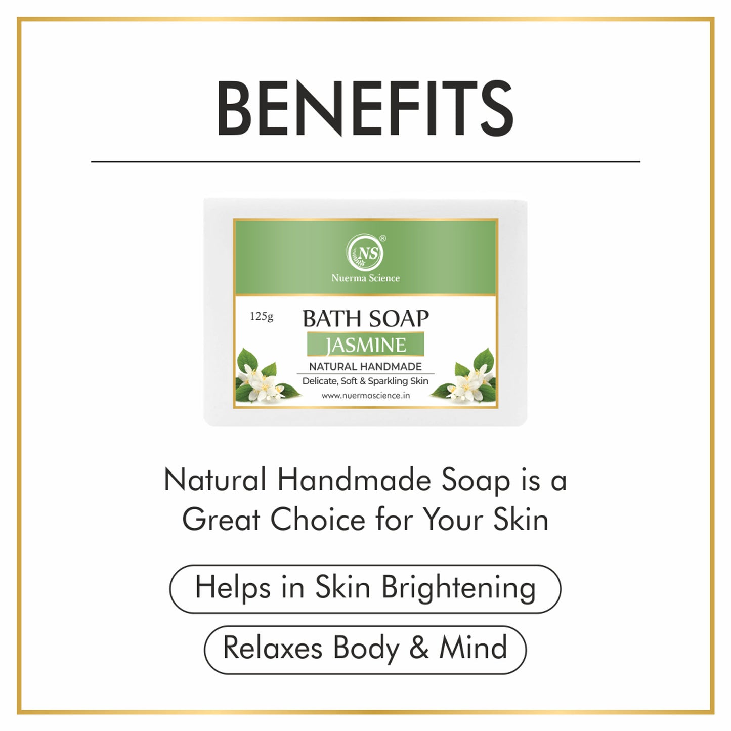 Nuerma Science Natural Jasmine Handmade Soap