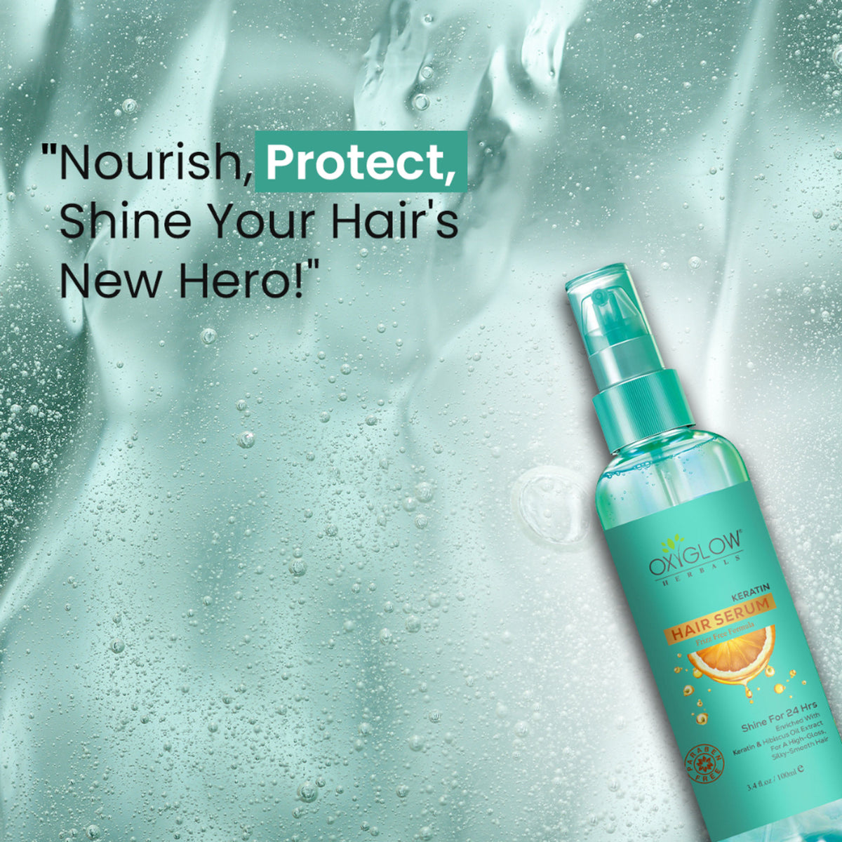 Oxyglow Herbals Keratin Hair Serum