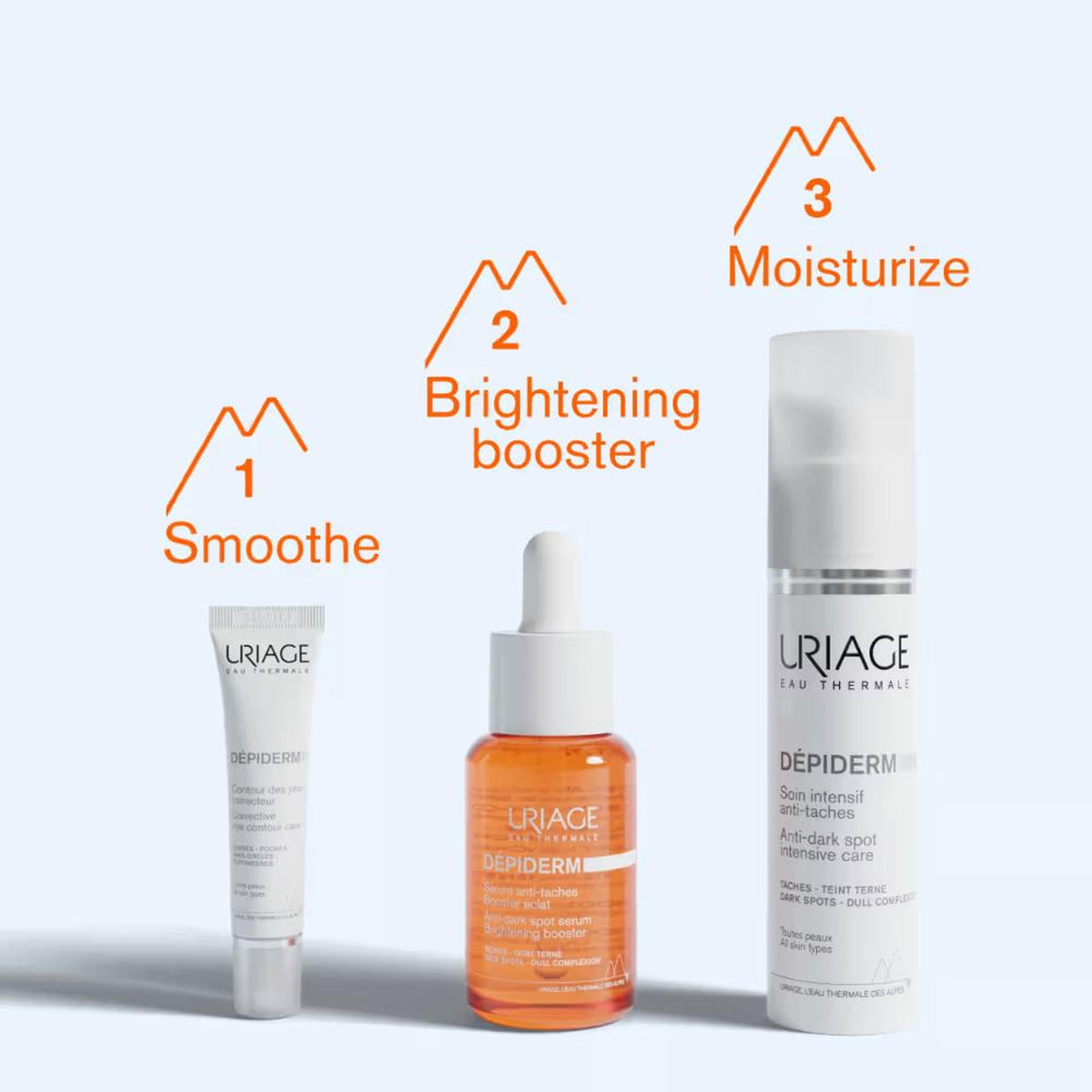 Uriage Depiderm Anti-Dark Spot Face Cream 3% AHA & Vitamin C for Melasma Prevents Dark Spots