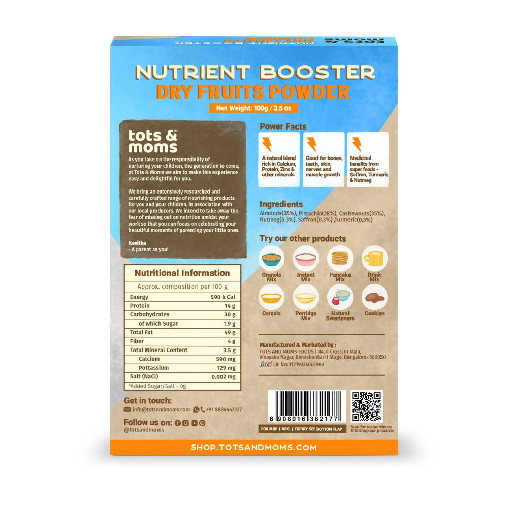 Tots and Moms Dry Fruits Powder - Indyancart