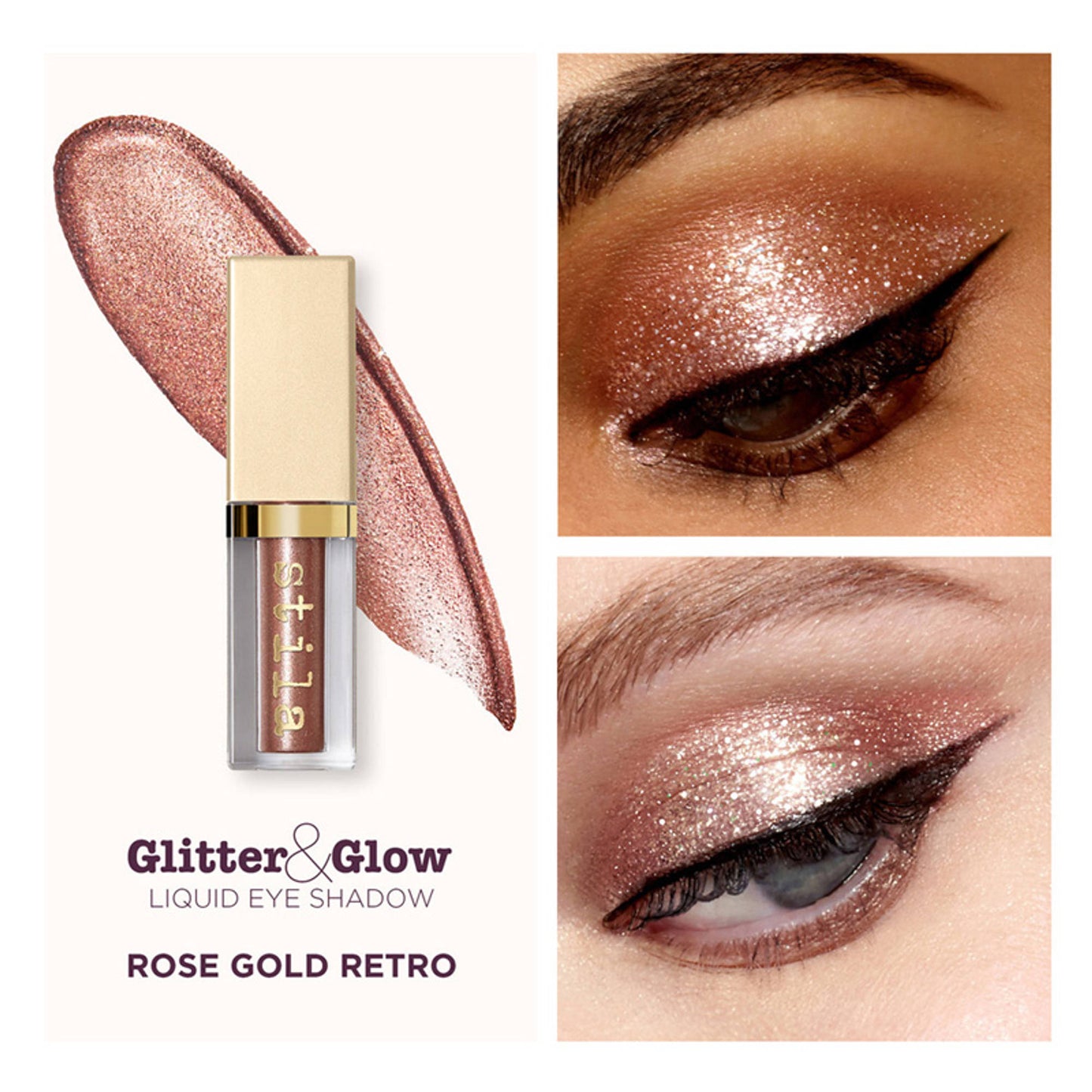 Stila Cosmetics Glitter & Glow Eye Shadow - Rose Gold Retro