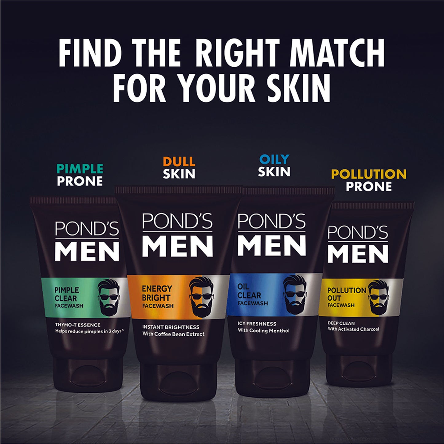Ponds Men Pollution Out Activated Charcoal Deep Clean Face Wash