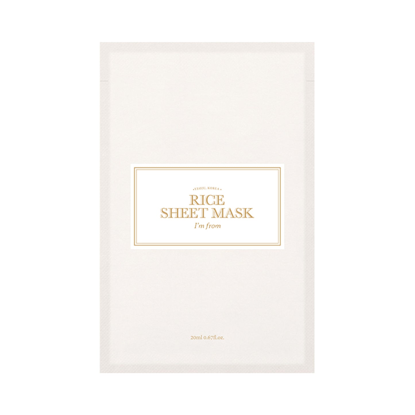 I'm From Rice Sheet Mask