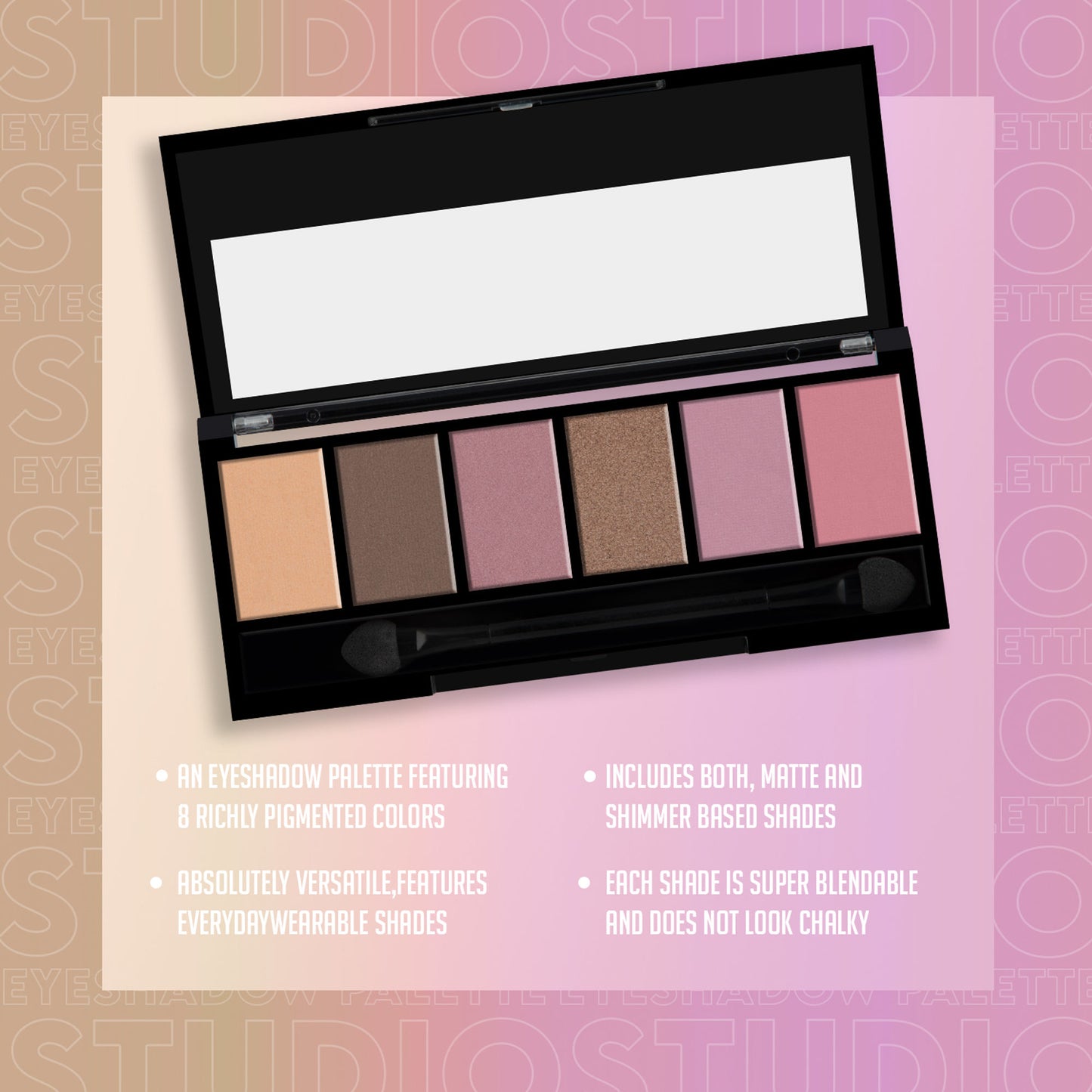 Miss Claire Makeup Studio Eyeshadow Palette - 2 Naked