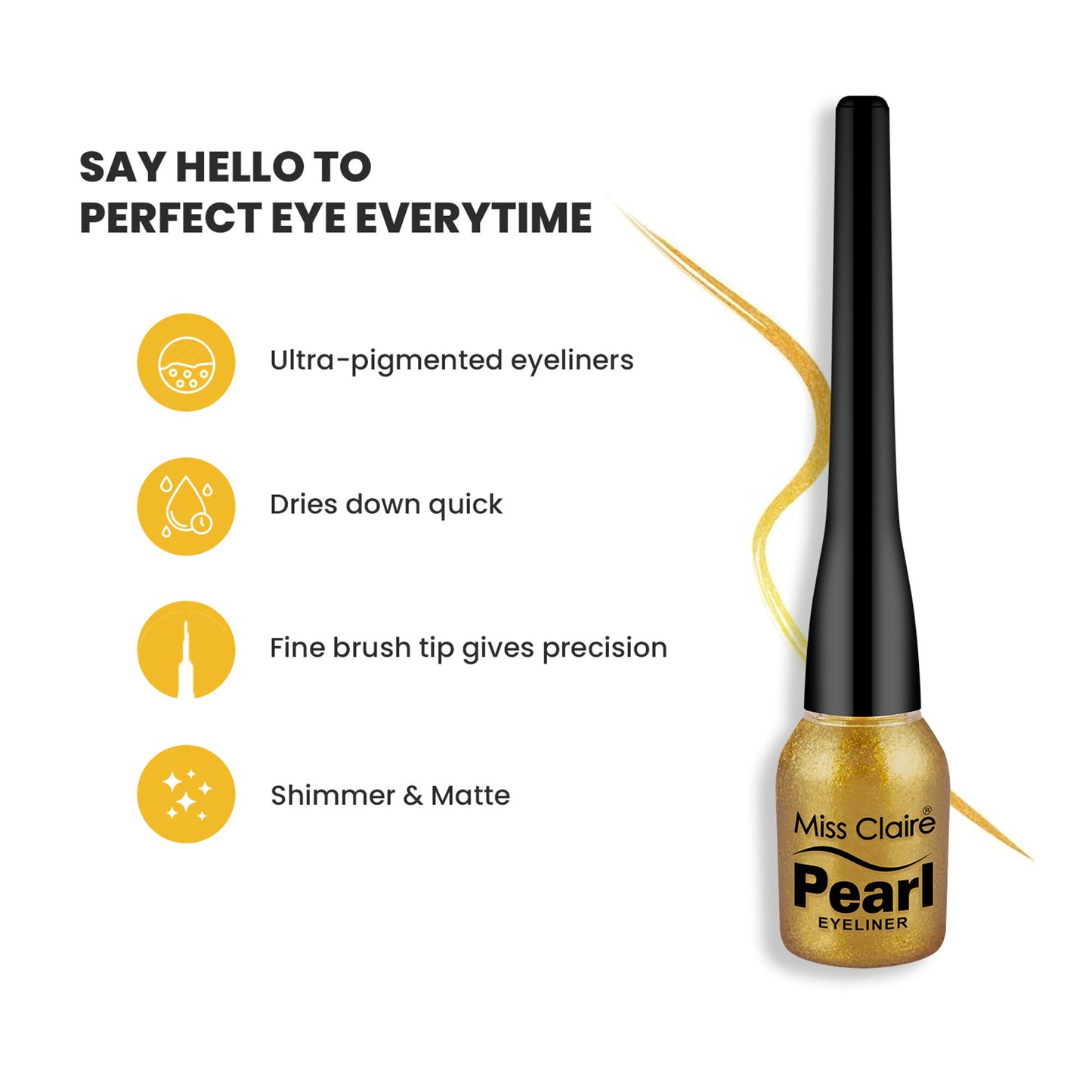 Miss Claire Pearl Eyeliner - 21 Carbon Black