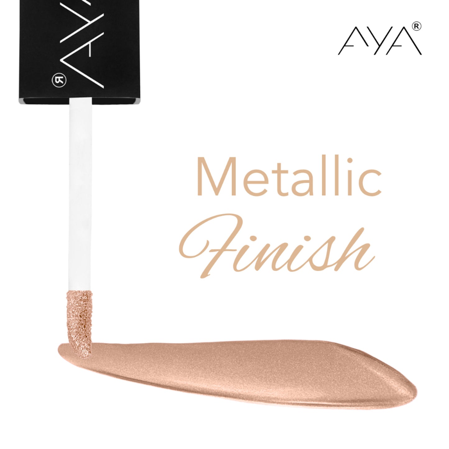 AYA Metallic Liquid Eyeshadow - 02 Pink Champagne