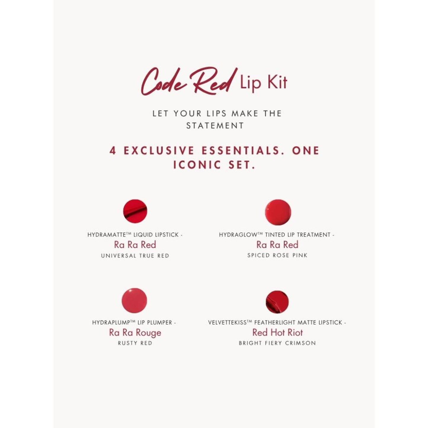 HYUE Code Red Lip Gift Set