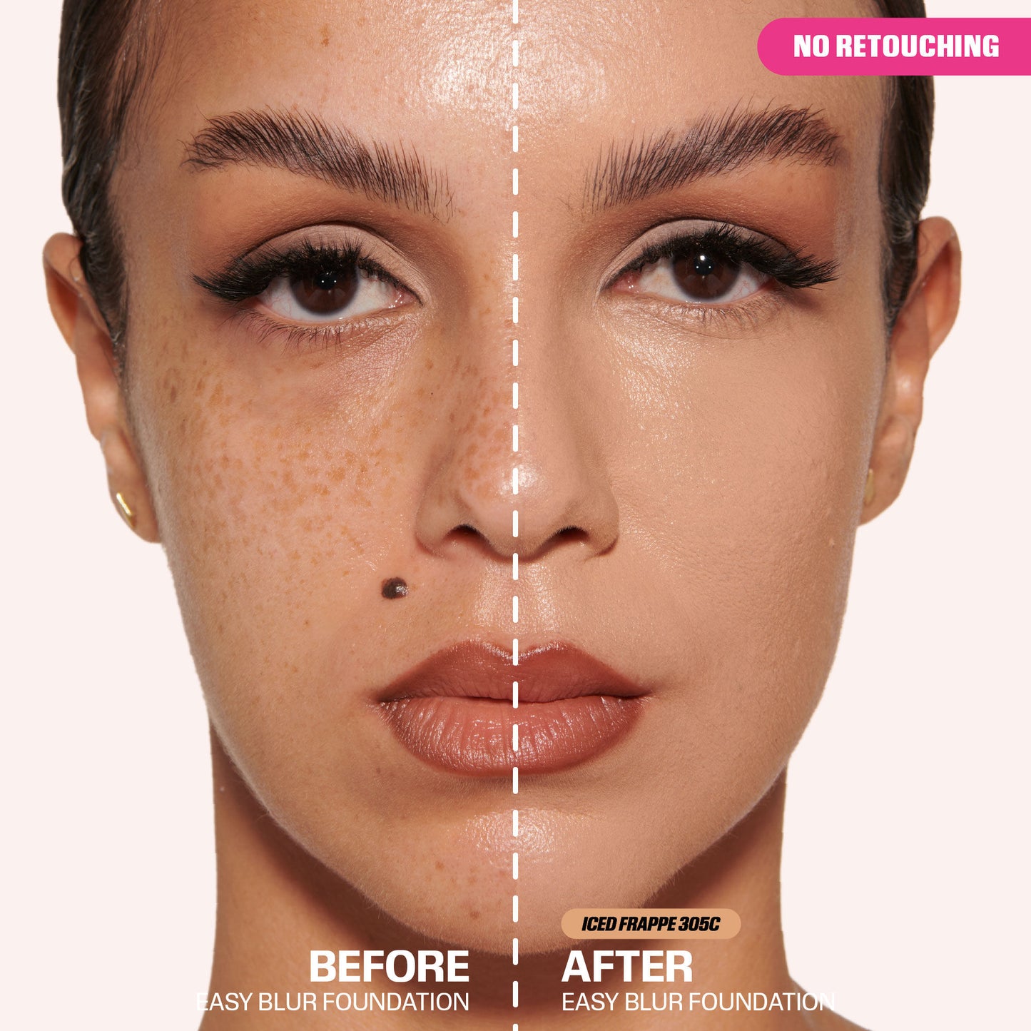 Easy Blur Natural Airbrush Foundation with Niacinamide - Iced Frappe 305C