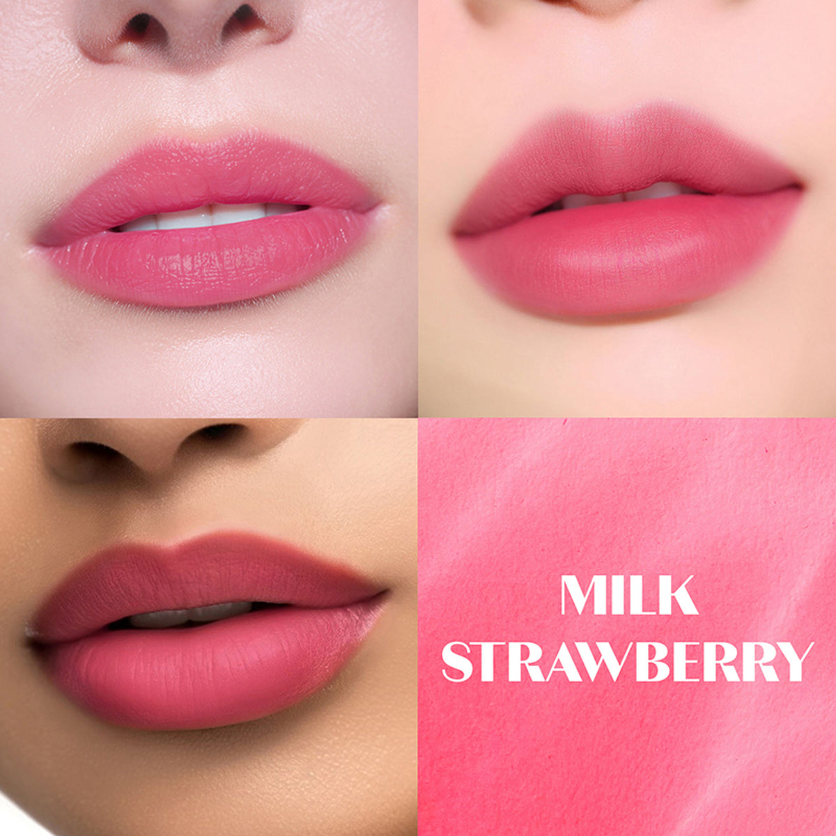 ETUDE Dear Darling Marker Tint in 04 Milk Strawberry, a close-up of the pink and red tinted lip stain in a sleek tube.