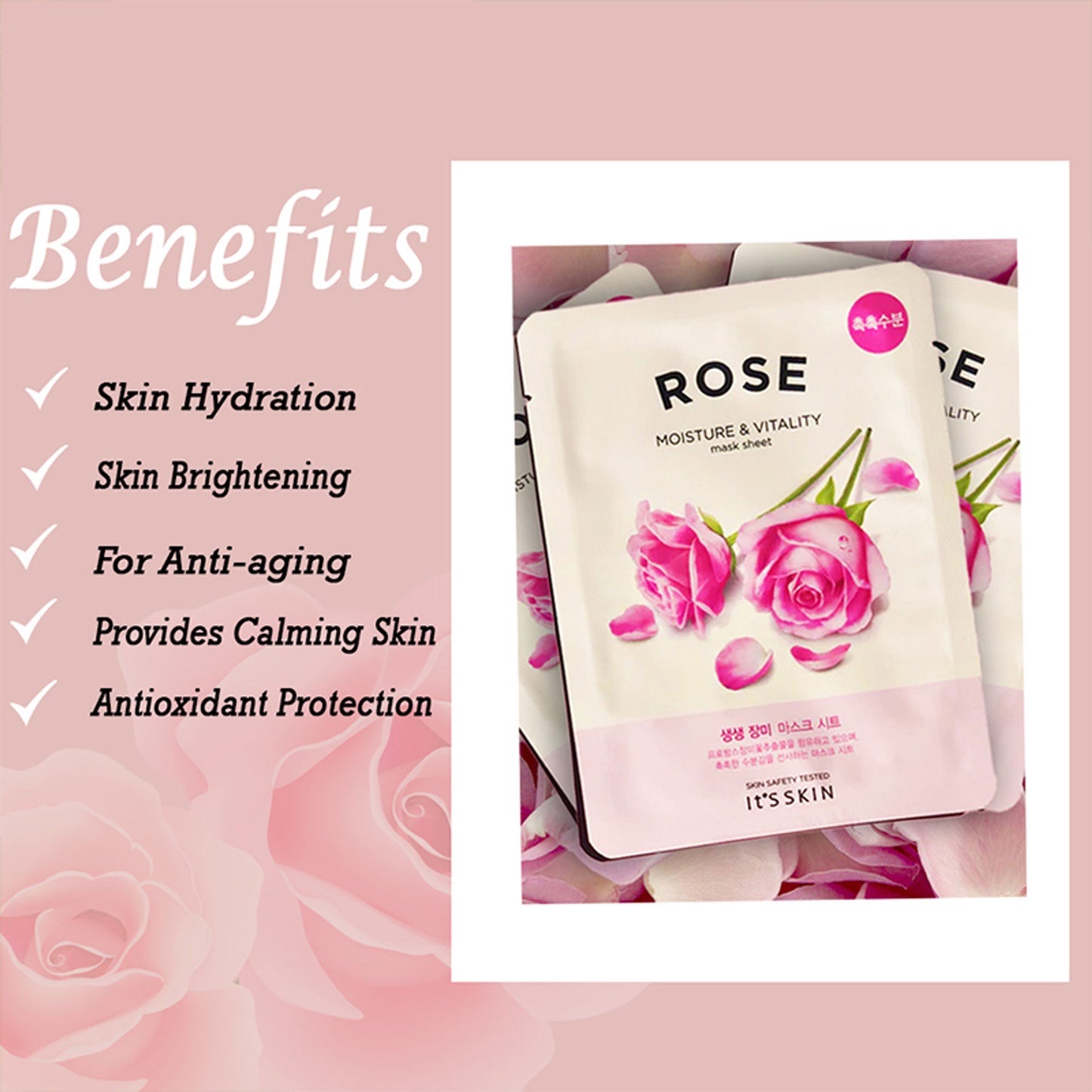 Its Skin The Moisture & Vitality Mask Sheet Rose