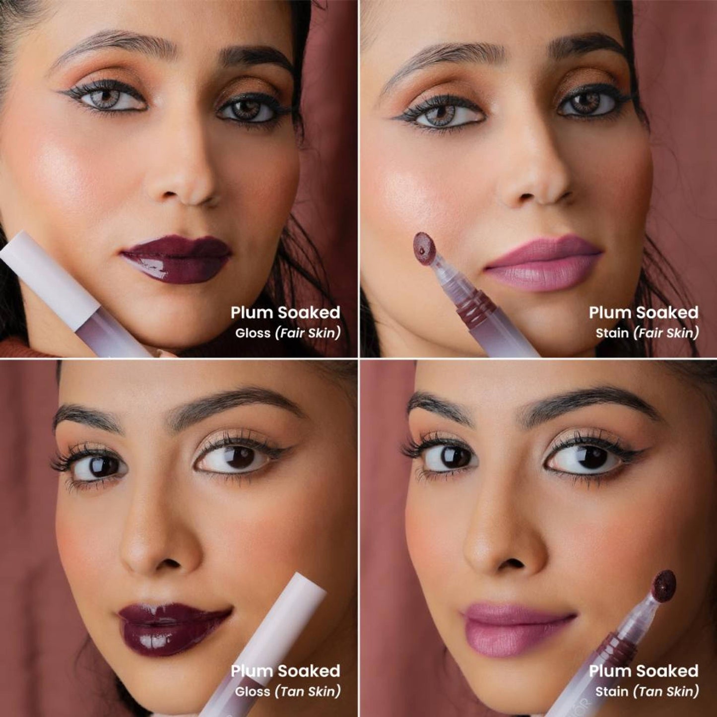 La Mior Hydrating Lip Gloss Stain - Combo Of 3 - After Dark