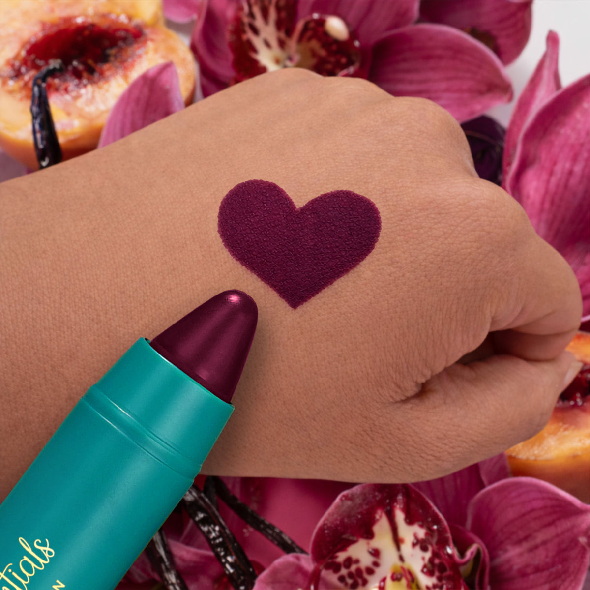 Parul Garg Beauty Crayon Lipstick in bold, comfort matte finish for Indian skin tone, displayed on a model's lips.