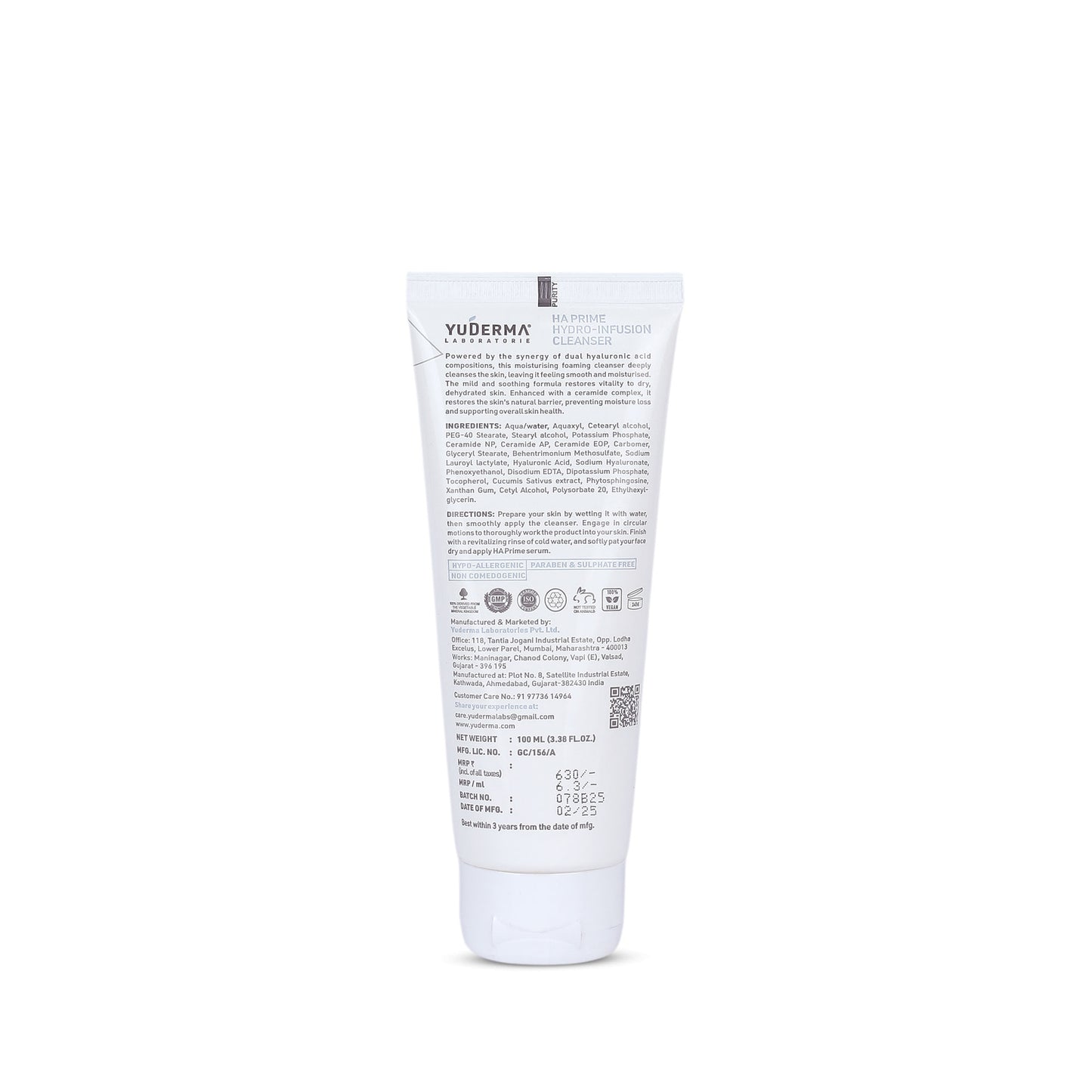 Yuderma HA Prime Hydroinfusion Cleanser