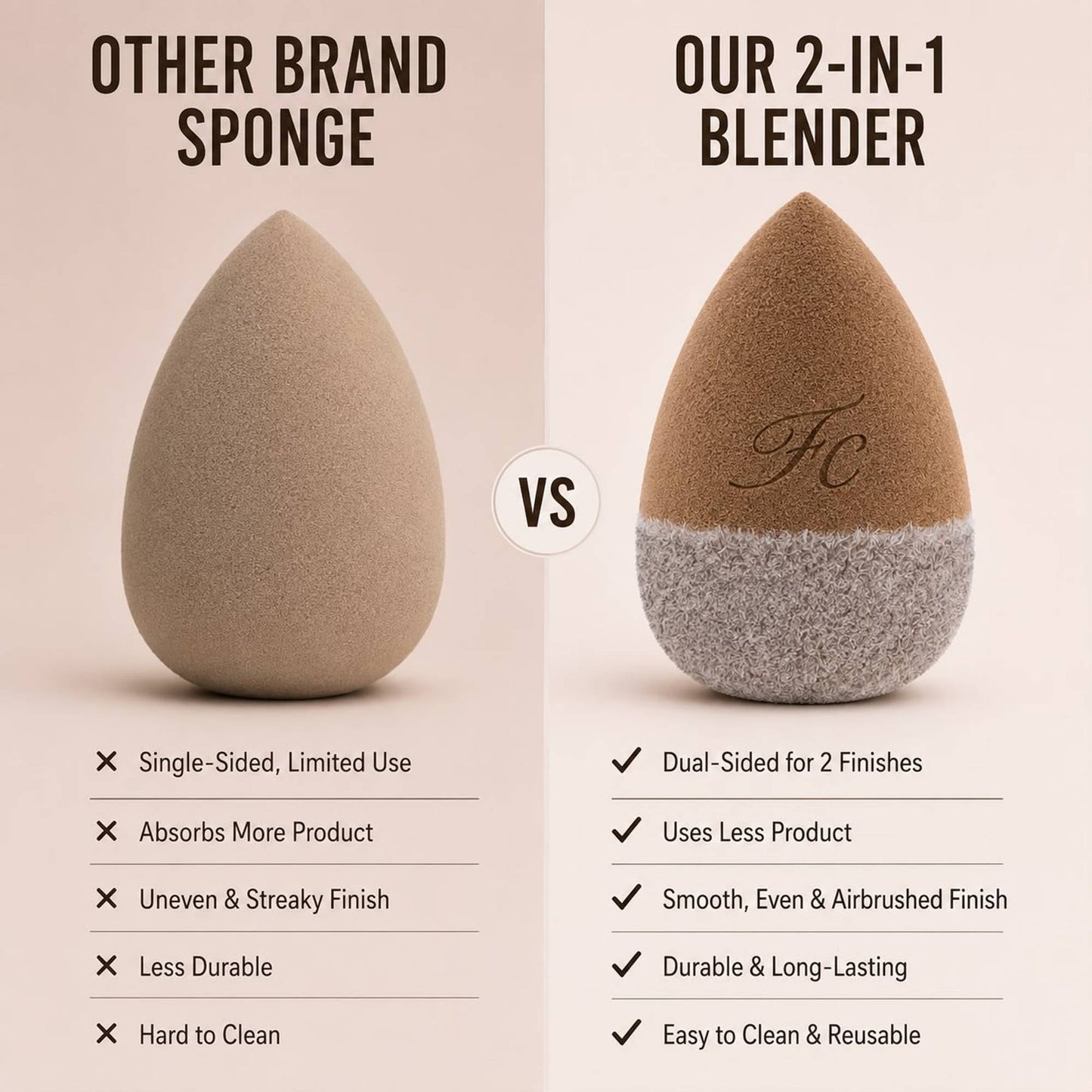 FASHION COLOUR Platinum Beauty Blender - Brown