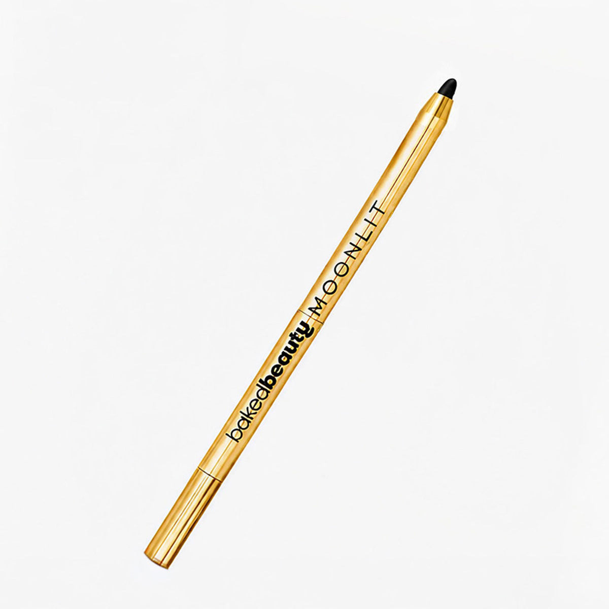 Baked Beauty Moonlit Supreme Kohl in black, baked eyeshadow with a smooth, deep black finish, displayed in the open product packaging