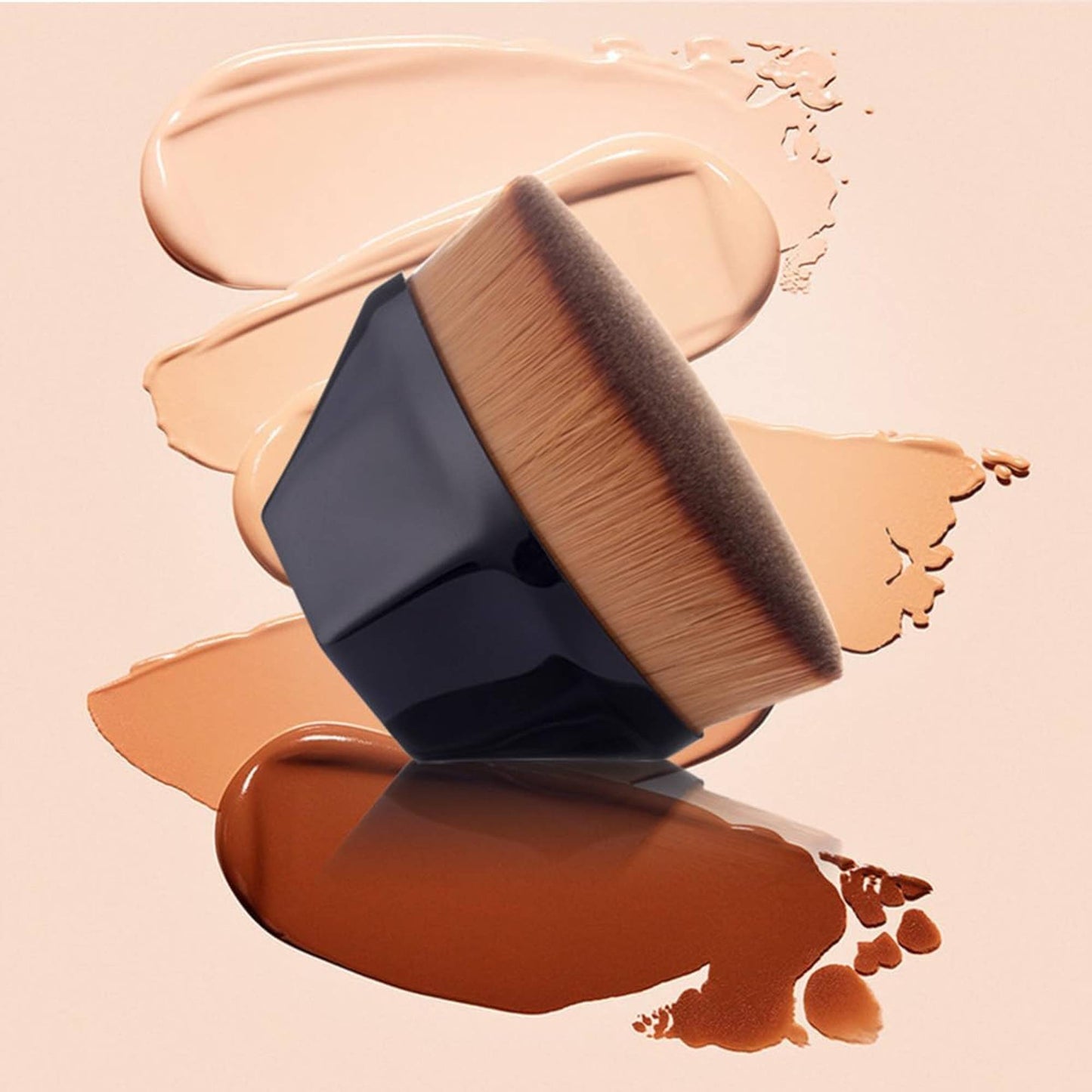 FYOLI Diamond Foundation Face Makeup Brush With Travel Case