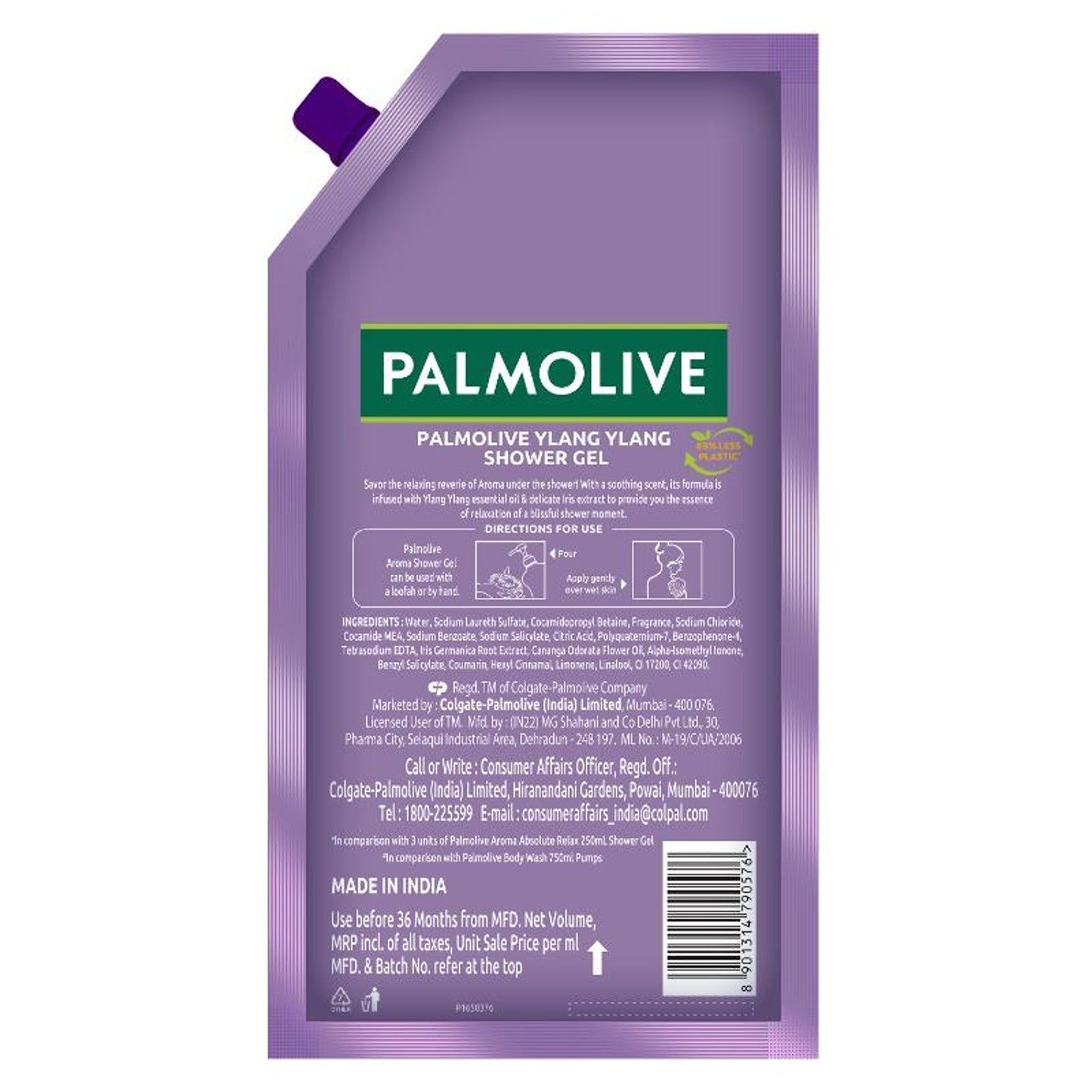Palmolive Iris & Ylang Ylang Essential Oil Aroma Absolute Relax Body Wash Refill Pack