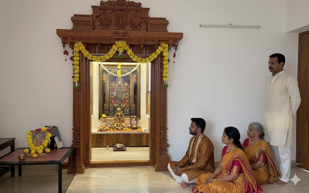 Toran for Main Door Entrance, Bandarwal for Festival, Pooja Mandir & Wedding, Handmade Traditional Flower Hanging for Home & Office Decor (40 inches 18 inches) Yellow