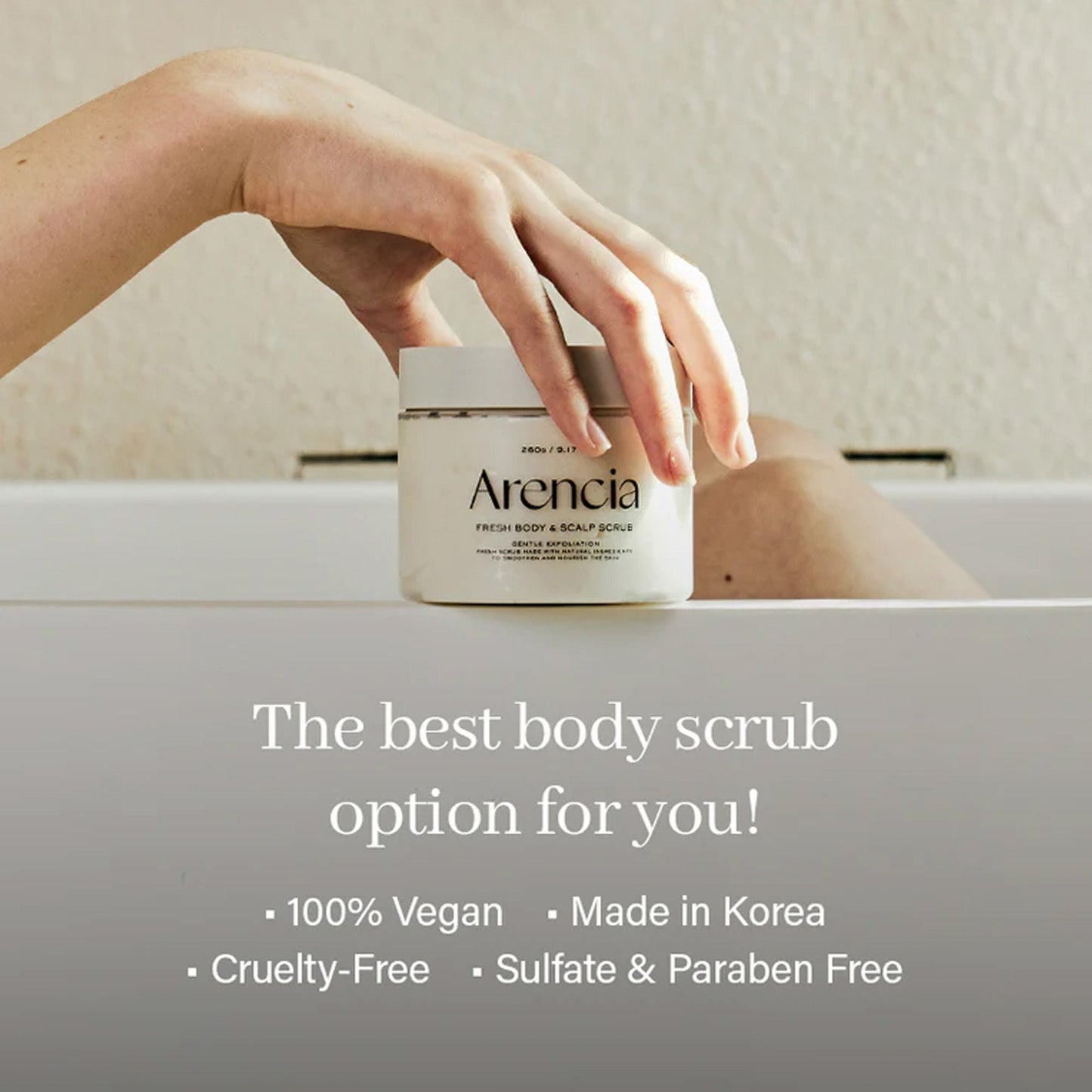 Arencia Lavender & Pear Fresh Cloud Body & Scalp Scrub