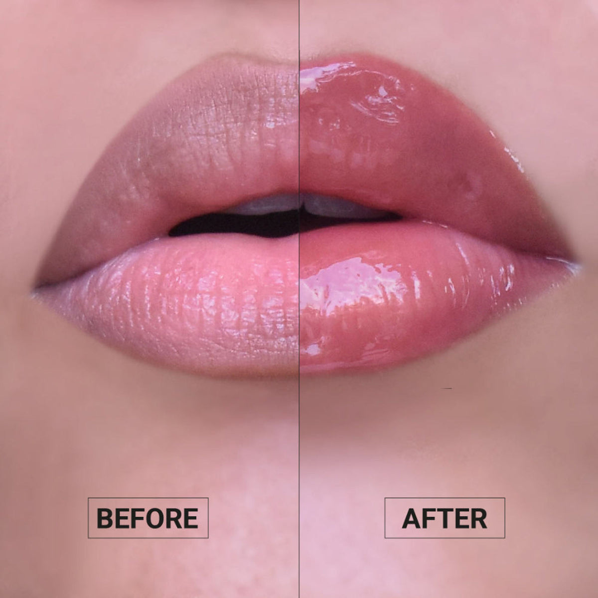 Iba Must Have High Shine Lip Oil in Mocha Glaze with glossy finish and smooth application on lips.