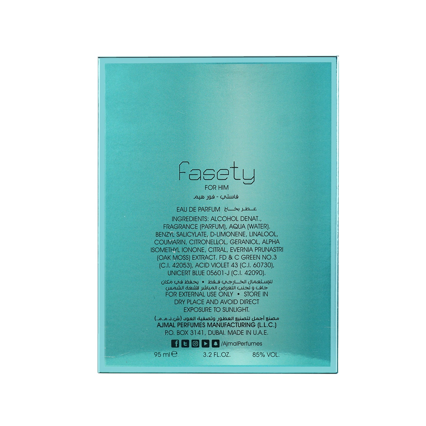 Ajmal India Fasety Eau De Perfume
